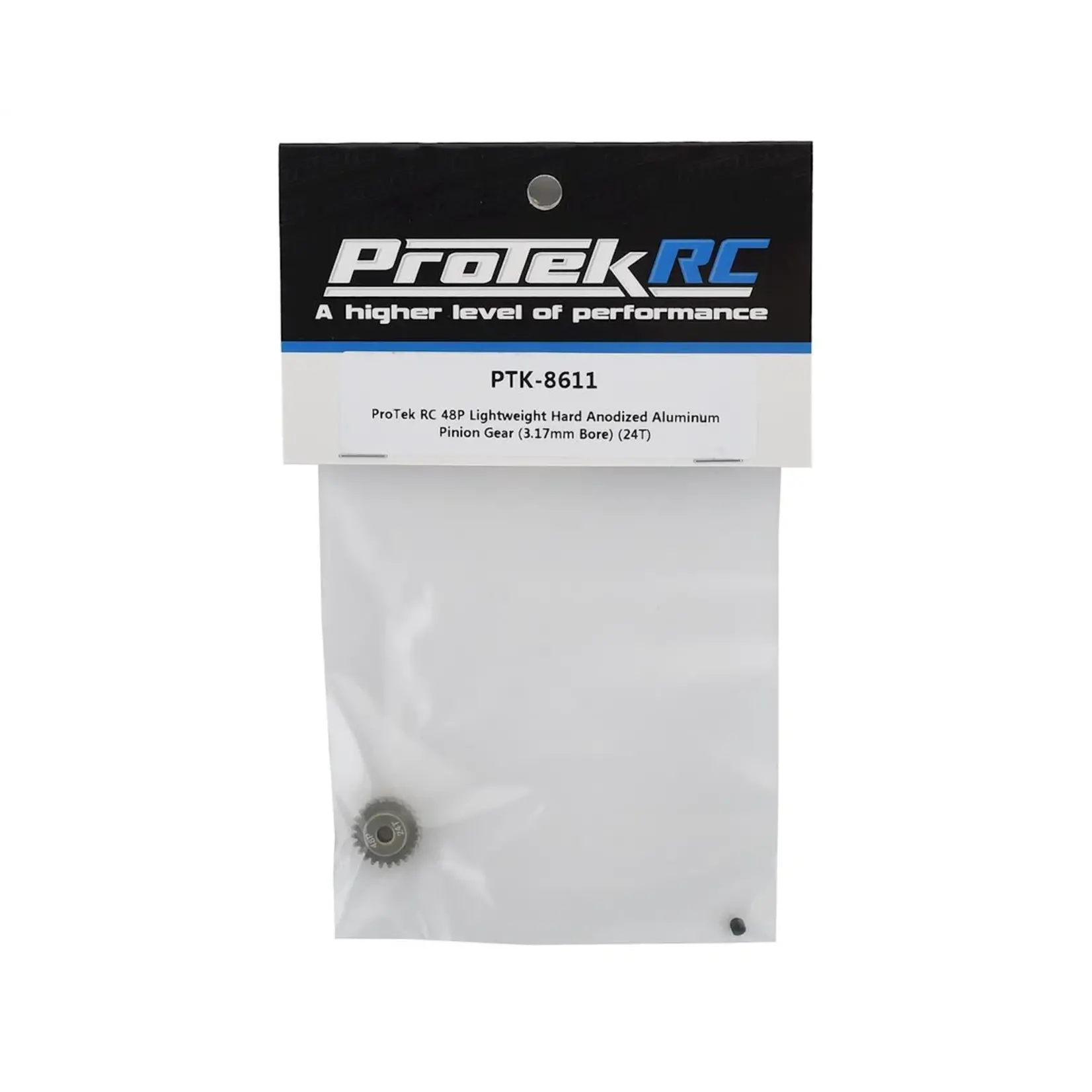 ProTek RC #PTK-8611 ProTek RC 48P Lightweight Hard Anodized Aluminum Pinion Gear (3.17mm Bore) (24T)