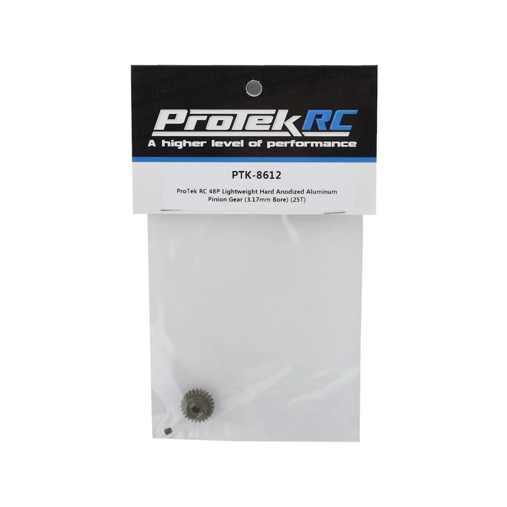 ProTek RC #PTK-8612 ProTek RC 48P Lightweight Hard Anodized Aluminum Pinion Gear (3.17mm Bore) (25T)