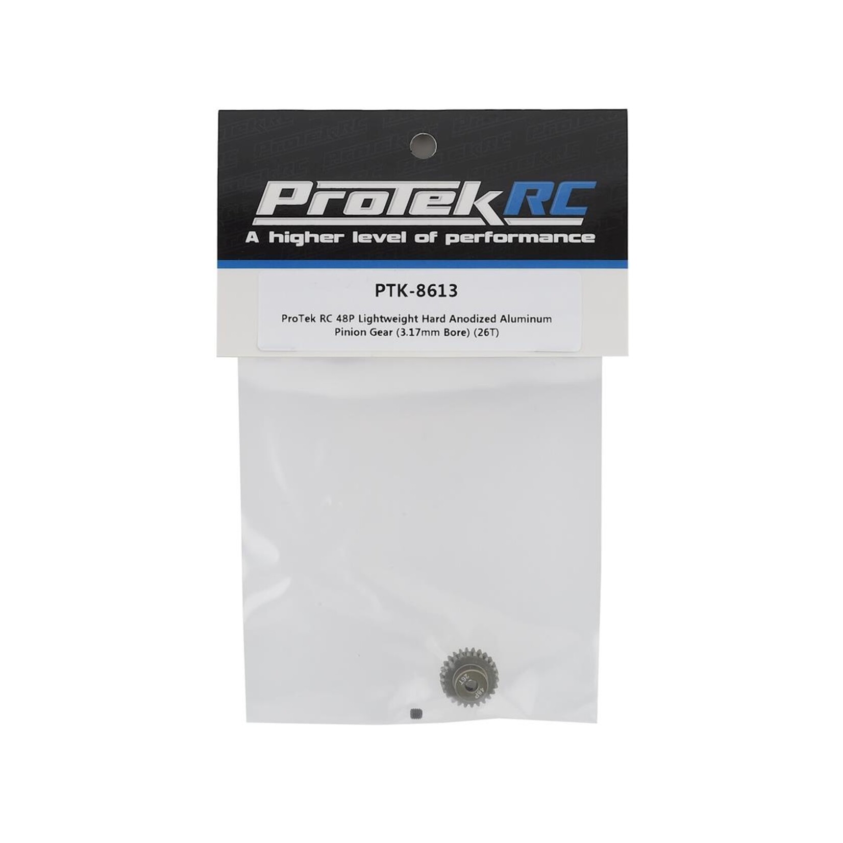 ProTek RC #PTK-8613 ProTek RC 48P Lightweight Hard Anodized Aluminum Pinion Gear (3.17mm Bore) (26T)