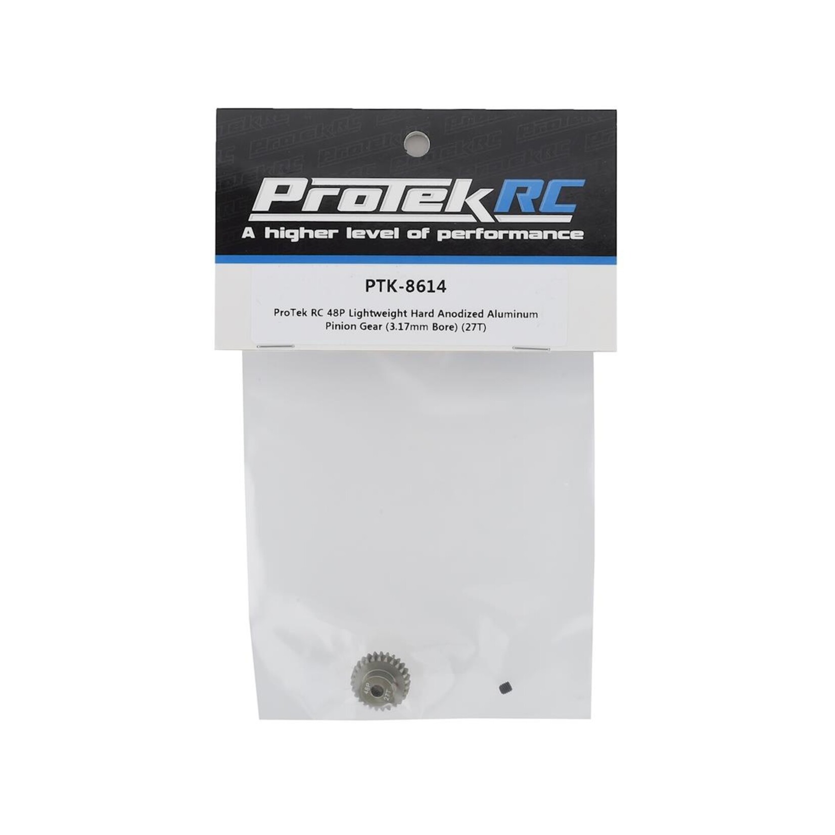 ProTek RC #PTK-8614 ProTek RC 48P Lightweight Hard Anodized Aluminum Pinion Gear (3.17mm Bore) (27T)