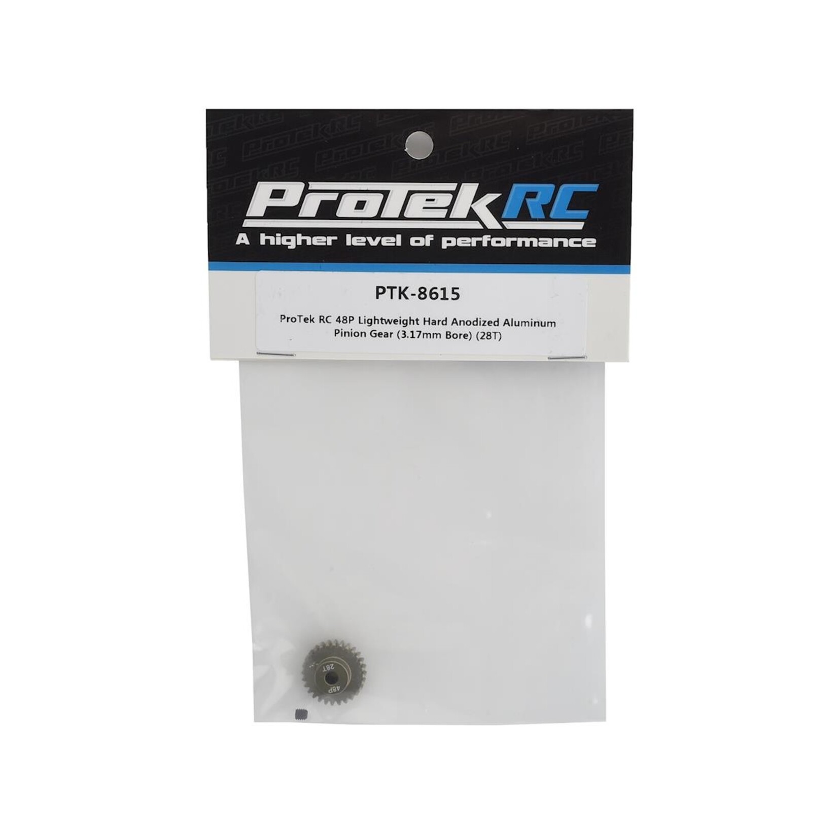 ProTek RC #PTK-8615 ProTek RC 48P Lightweight Hard Anodized Aluminum Pinion Gear (3.17mm Bore) (28T)