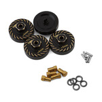 Treal #X002YSWRGH Treal Hobby Axial SCX24 Type B Brass Extended Wheel Hubs (4) (+5mm)
