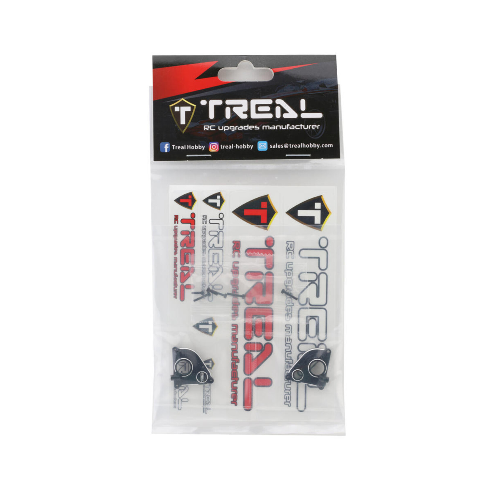 Treal #X002MDL4NL Treal Hobby Axial SCX24 CNC Aluminum Transmission Case (Black)