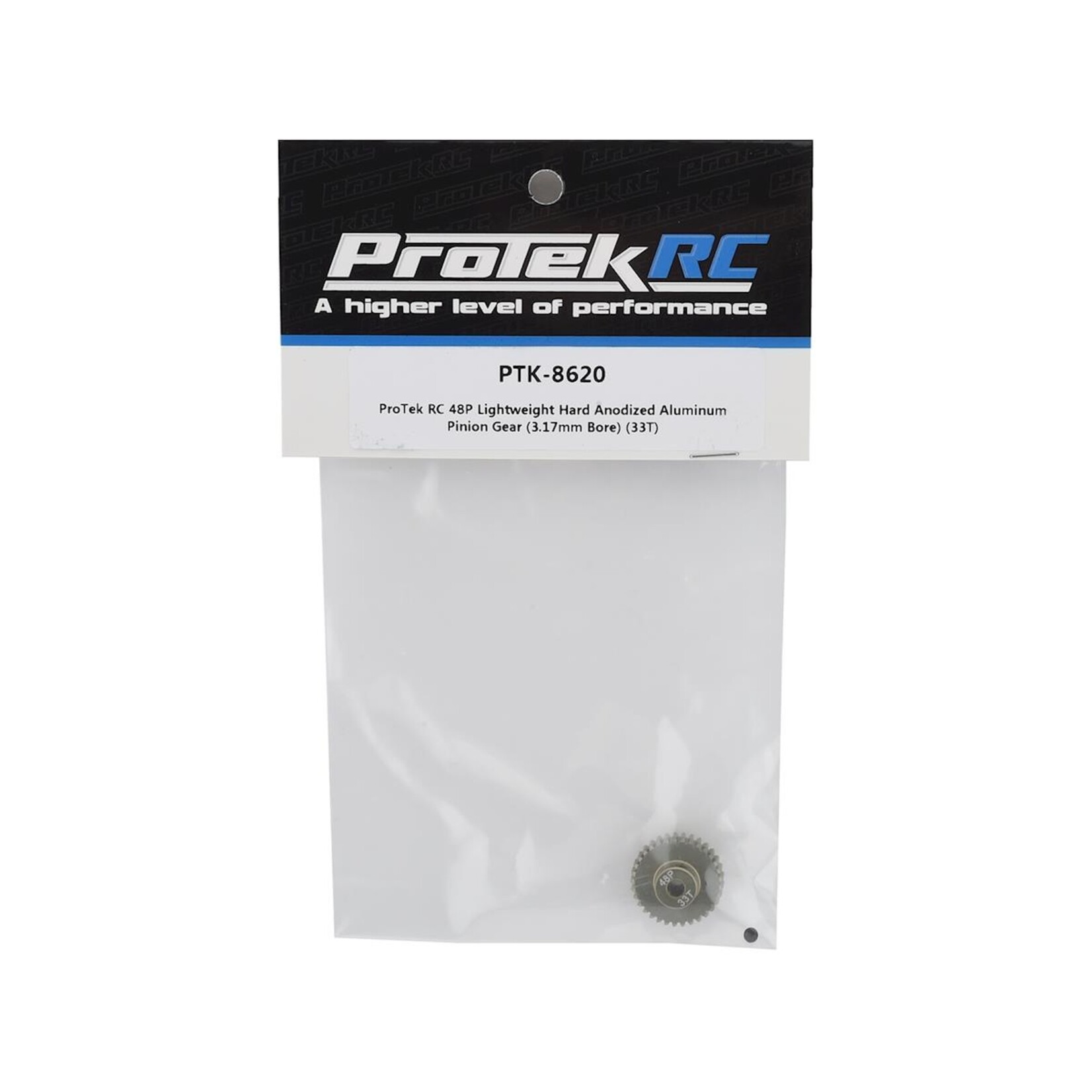 ProTek RC #PTK-8620 ProTek RC 48P Lightweight Hard Anodized Aluminum Pinion Gear (3.17mm Bore) (33T)