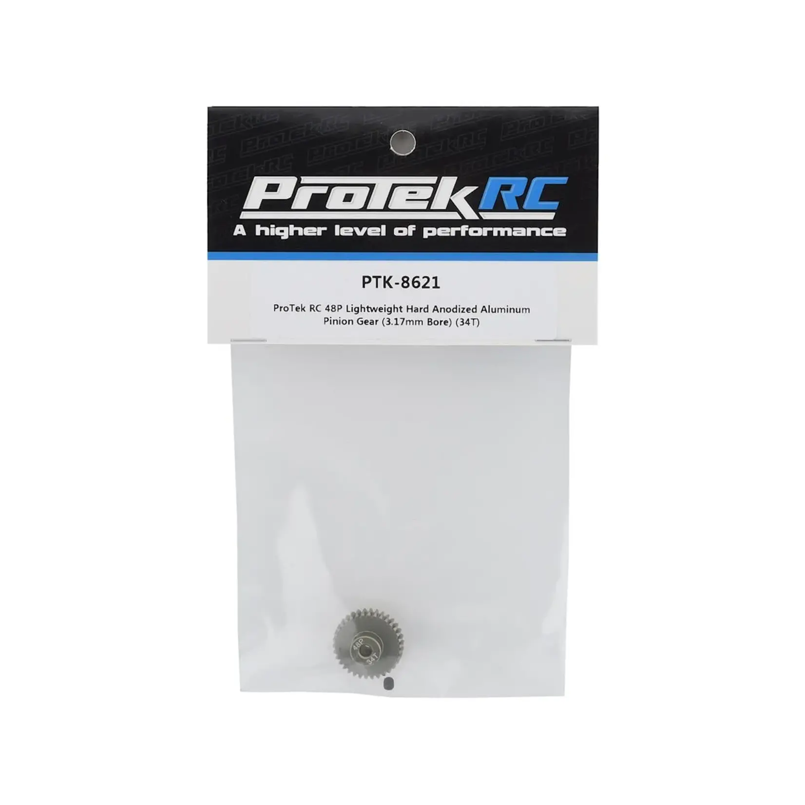 ProTek RC ProTek RC 48P Lightweight Hard Anodized Aluminum Pinion Gear (3.17mm Bore) (34T) #PTK-8621