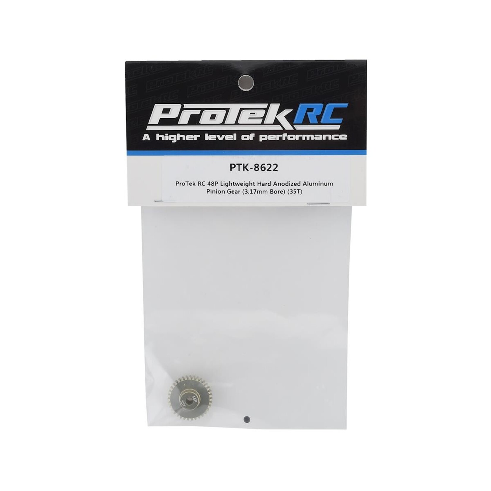 ProTek RC #PTK-8622 ProTek RC 48P Lightweight Hard Anodized Aluminum Pinion Gear (3.17mm Bore) (35T)