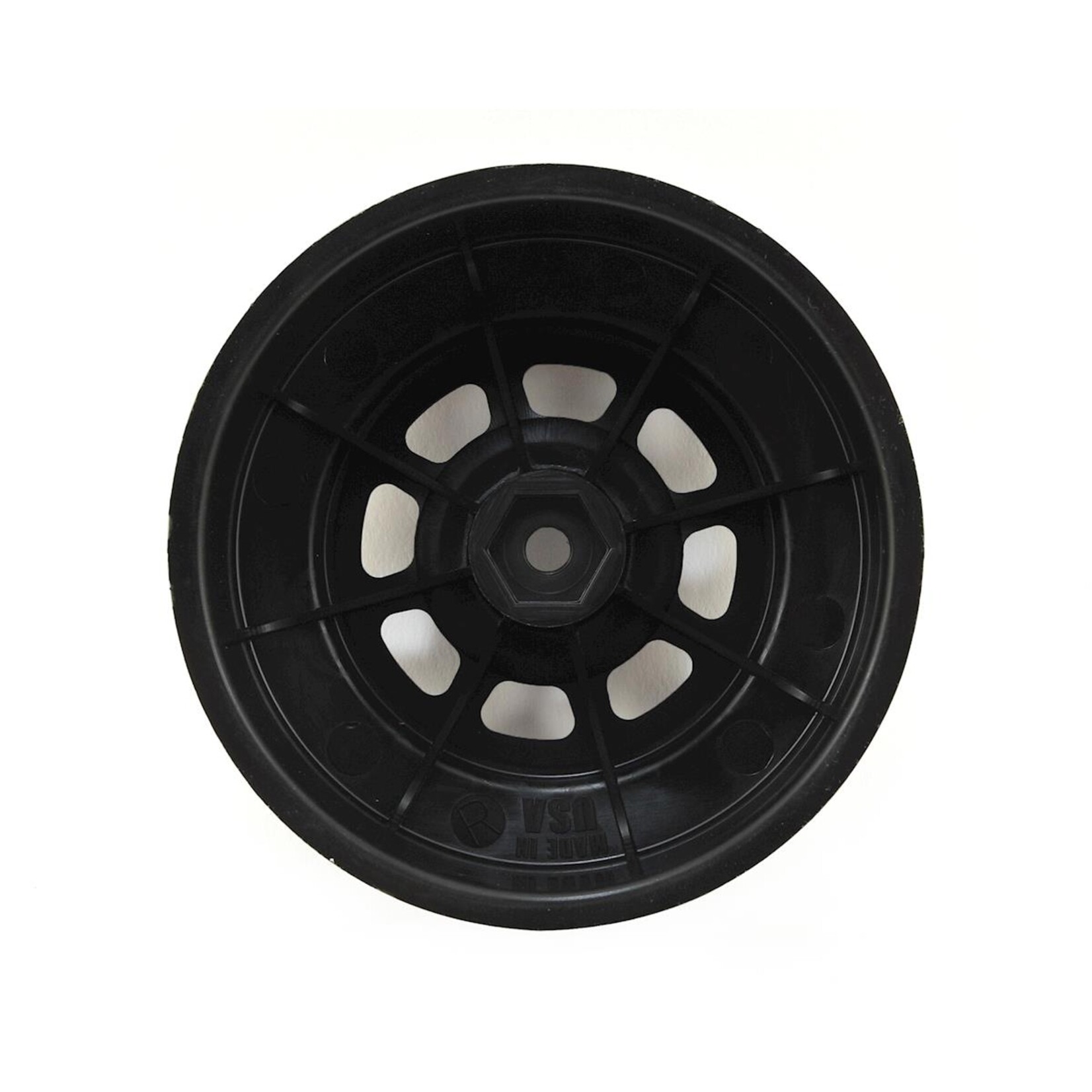 DE Racing DE Racing Speedway Short Course Wheels (Black) (4) (21.5mm Backspace) (Slash Rear) w/12mm Hex #DER-DS4-RB