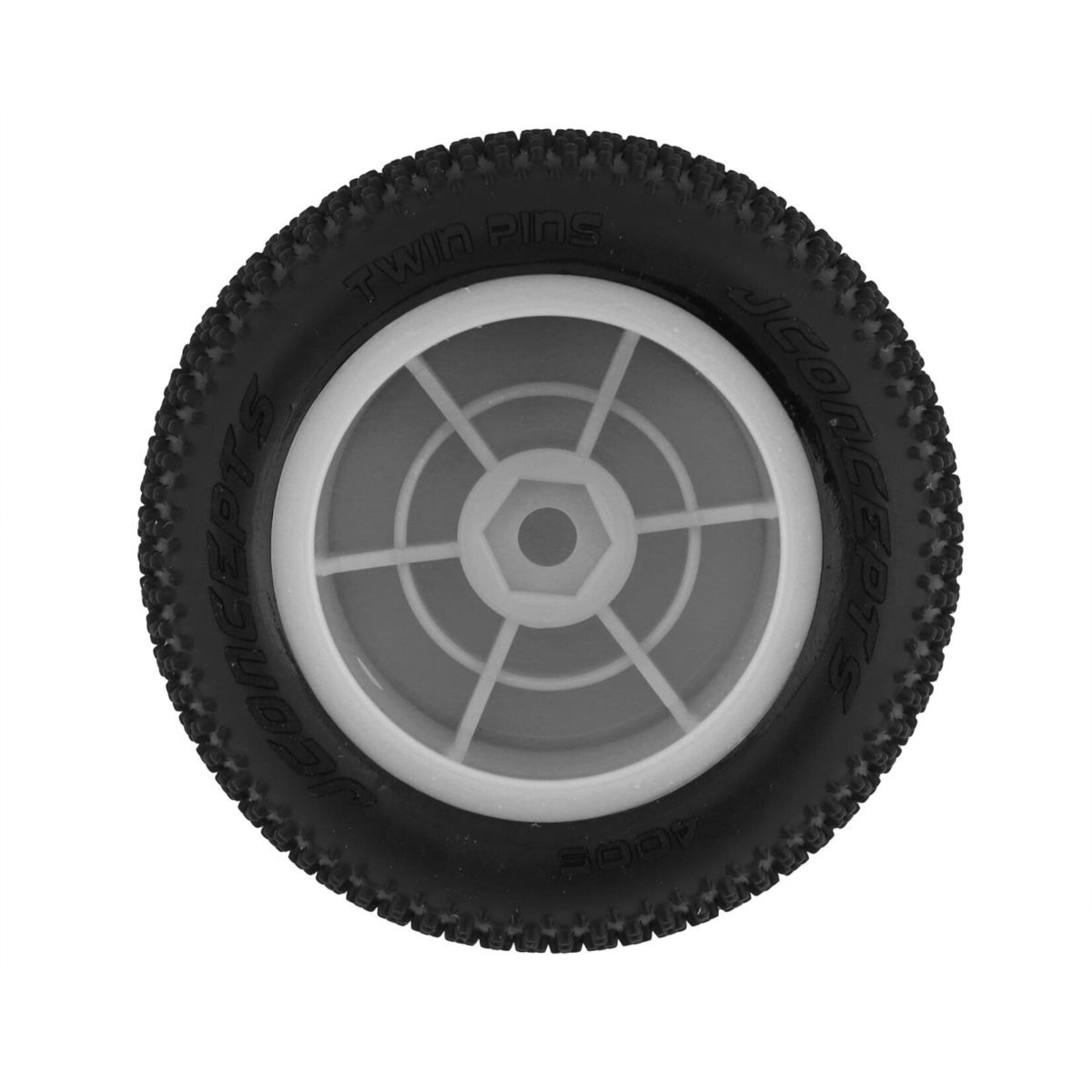 JConcepts JConcepts Mini-B/Mini-T 2.0 Twin Pin Pre-Mounted Rear Tires (White) (2) (Pink) #4005-101021
