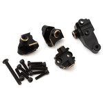 Treal #X0023X7ASD Treal Hobby Traxxas TRX-4 Brass Lower Shock Mounts (Black) (4) (45g)