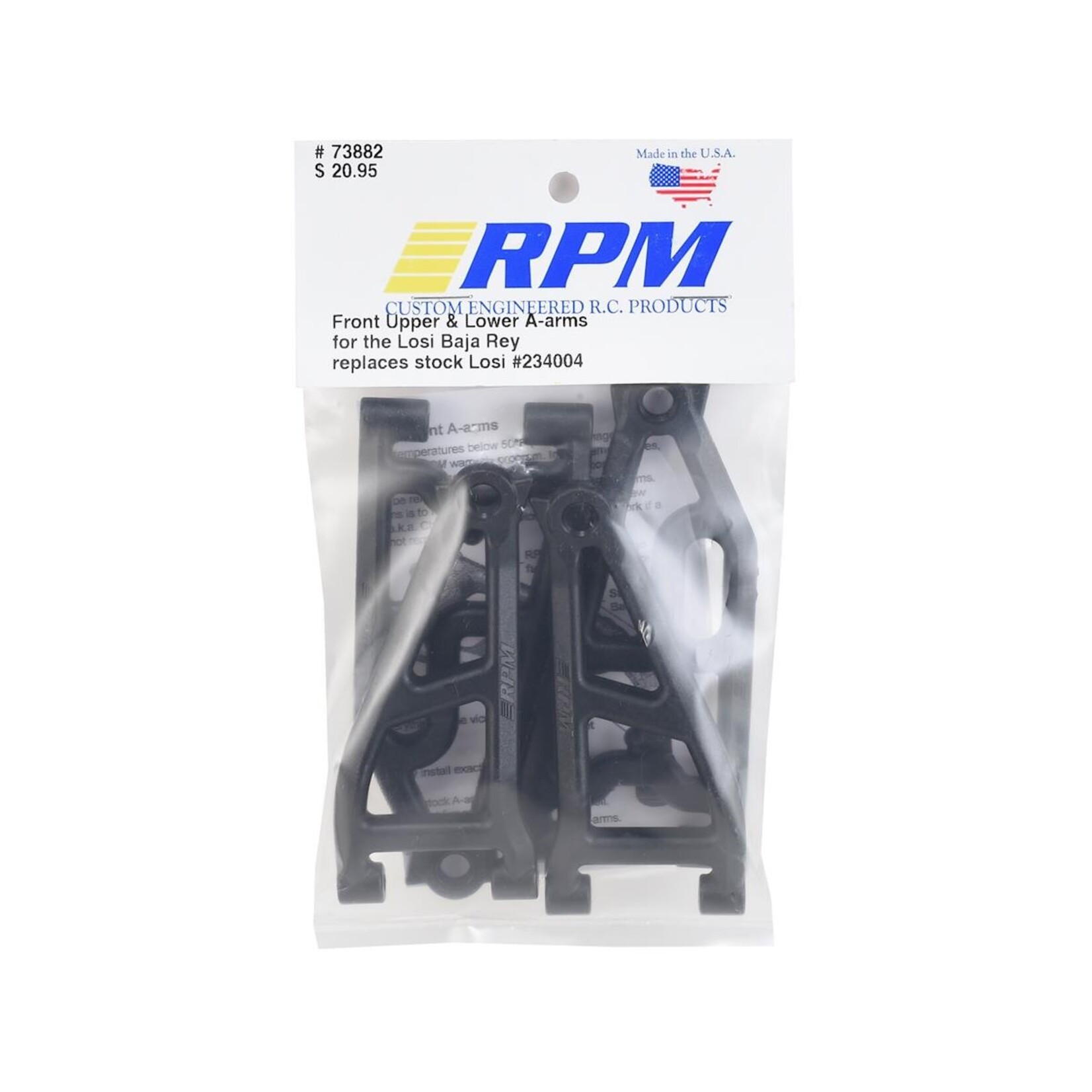 RPM RPM Baja Rey Front Upper & Lower Suspension Arm Set #73882