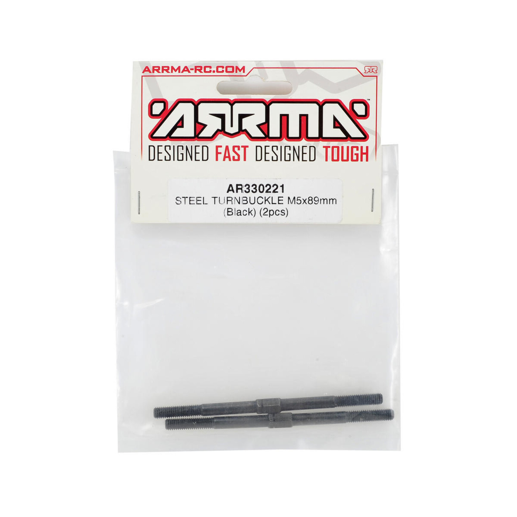 ARRMA Arrma 5x89mm Steel Turnbuckle (Black) (2) #AR330221