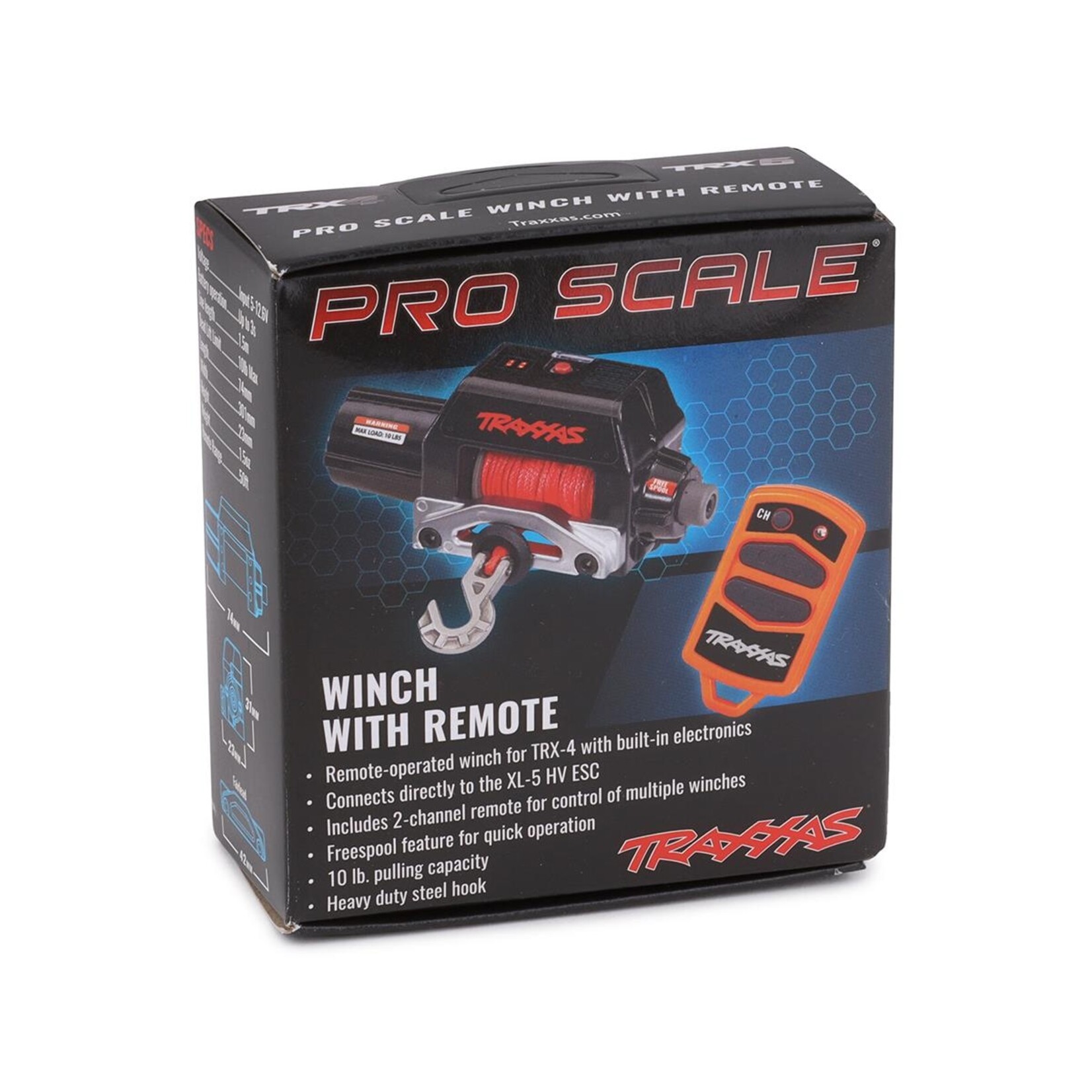 Traxxas #8855 Traxxas TRX-4 "Pro Scale" Winch Kit w/Wireless Controller