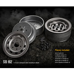Gmade Gmade 1.9" SR02 Beadlock Wheels (Uncoated Steel) (2) #GM70177
