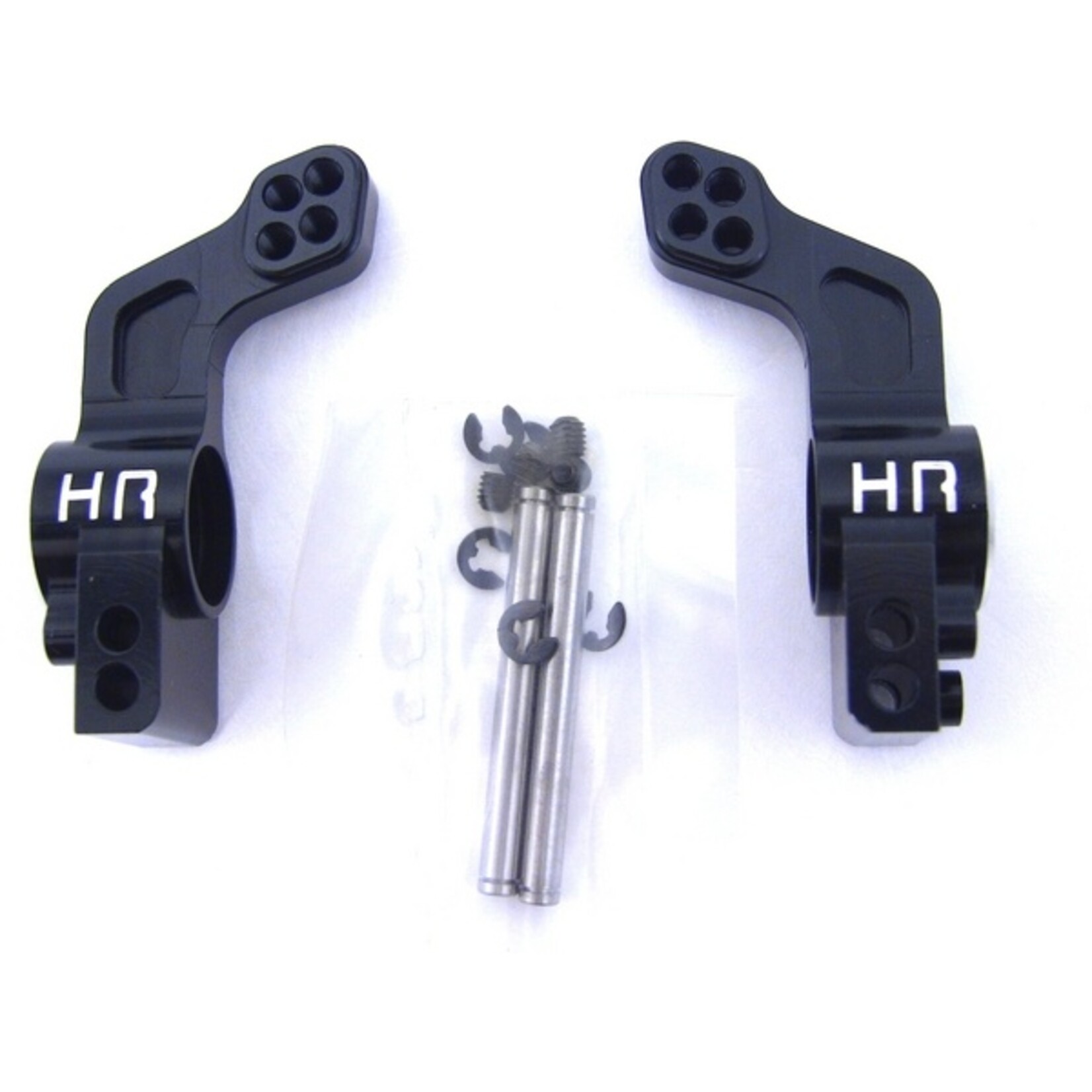 Hot Racing #SLF2201 Hot Racing Aluminum 0 Degree (Stock) Rear Stub Axle Carriers (Black)