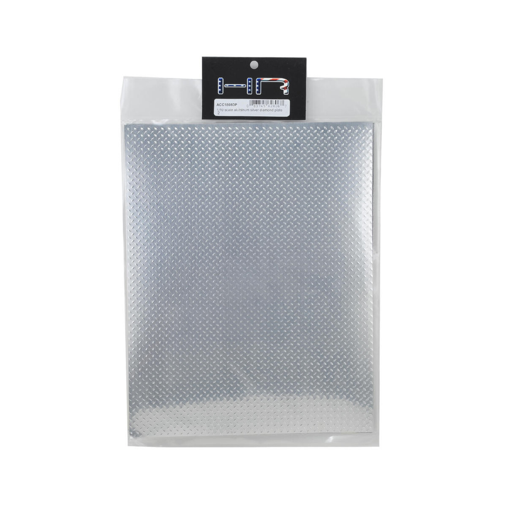 Hot Racing #ACC1808DP Hot Racing Aluminum Scale Diamond Plate Sheet (Silver) (2) (22x28cm)