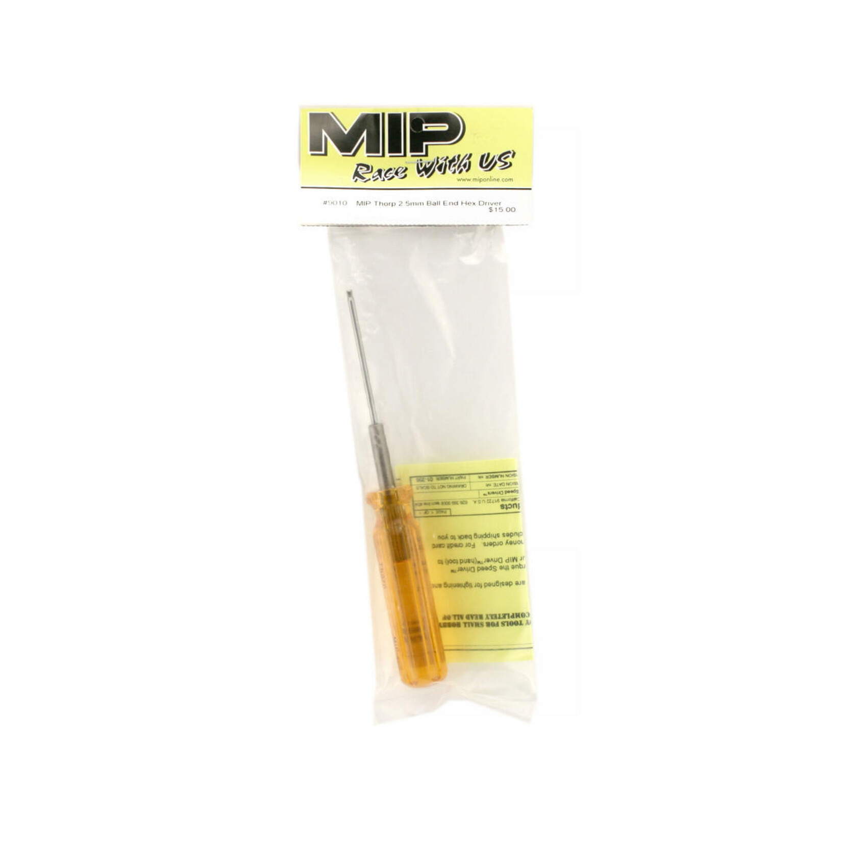 MIP MIP Hex Driver Wrench 2.5mm Ball End #9010