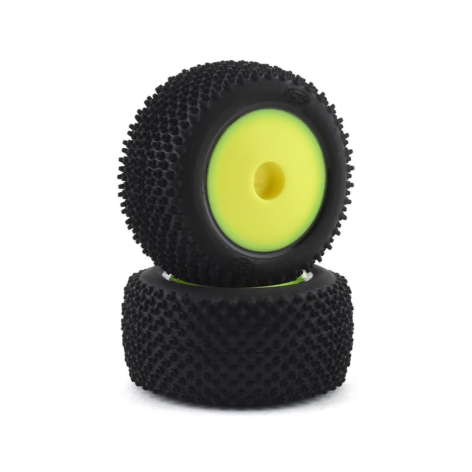 Losi #LOS41009 Losi Mini-T 2.0 Step Pin Pre-Mounted Rear Tires (Yellow) (2)