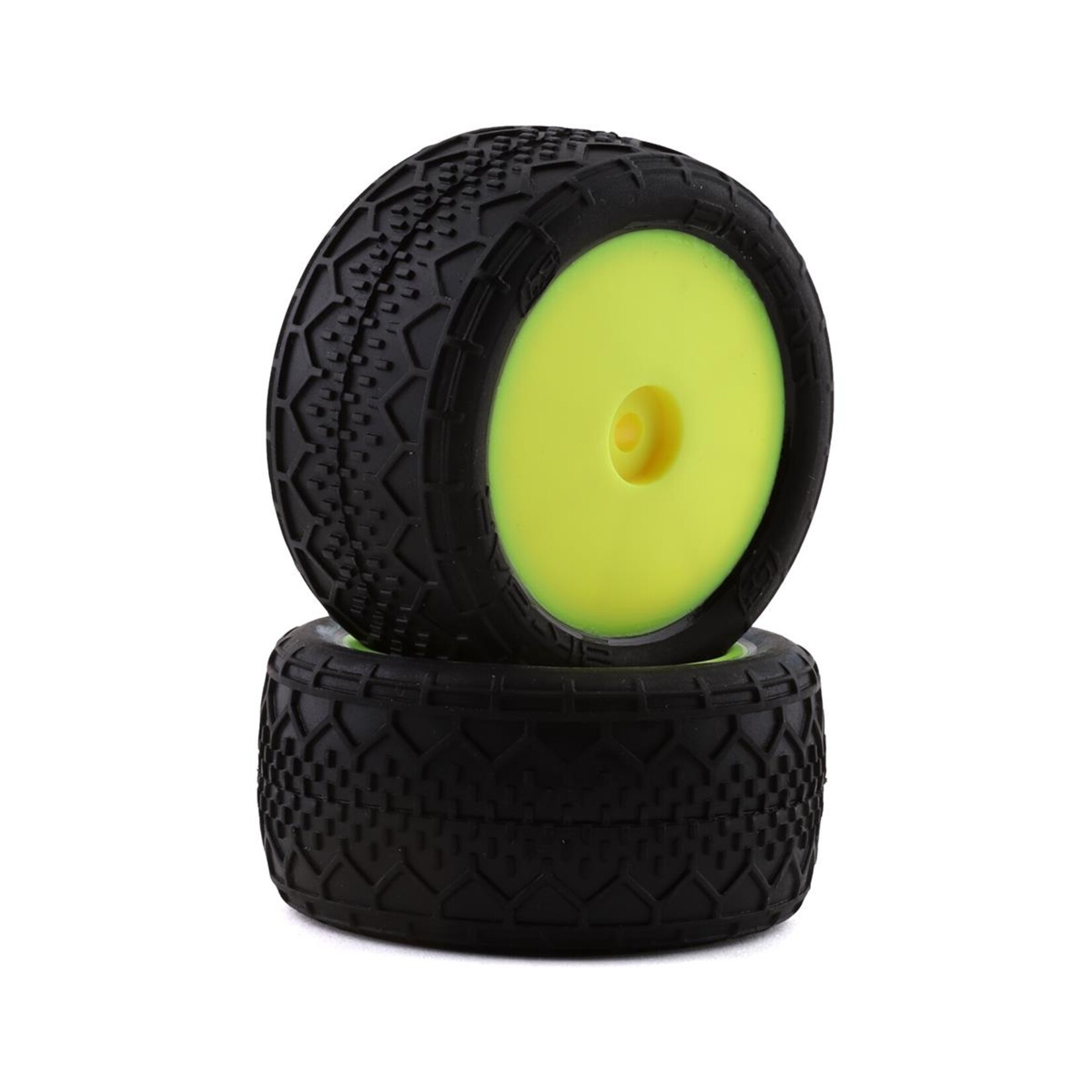 Losi #LOS41016 Losi Mini-B Rear Pre-Mounted BK Bar Tires (Yellow) (2)