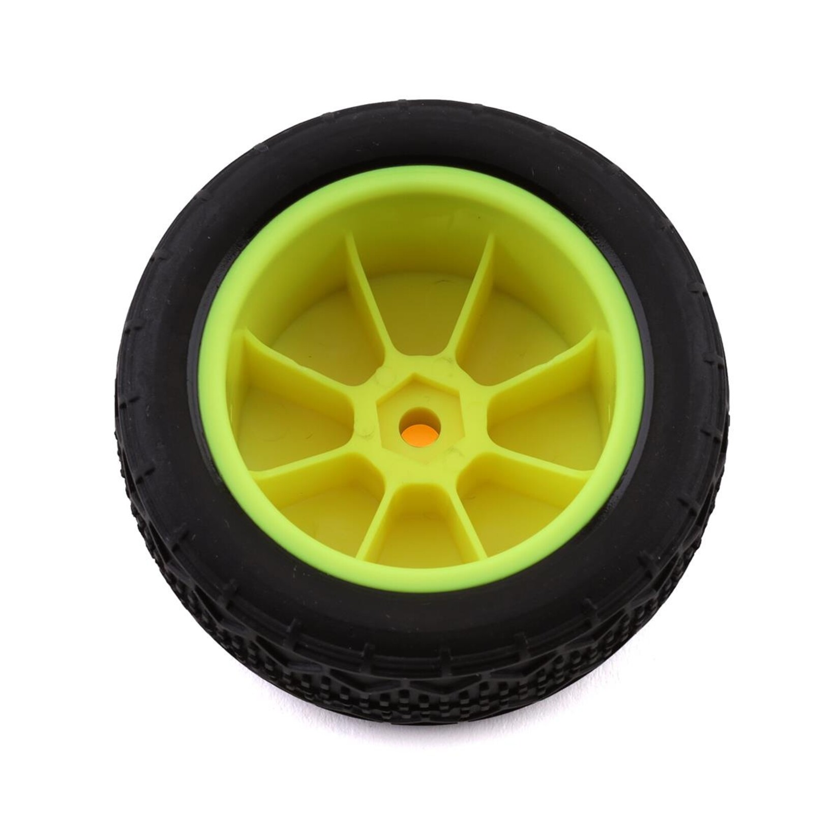 Losi #LOS41016 Losi Mini-B Rear Pre-Mounted BK Bar Tires (Yellow) (2)