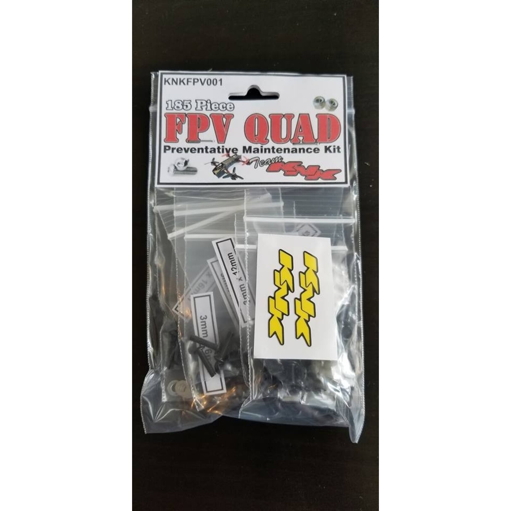 Team KNK #KNKFPV001 Team KNK FPV Quad Hardware Kit (Black Oxide)