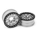 Vanquish Products Vanquish Products Method 101 V2 1.9" Beadlock Crawler Wheels (Silver/Black) (2) #VPS07757