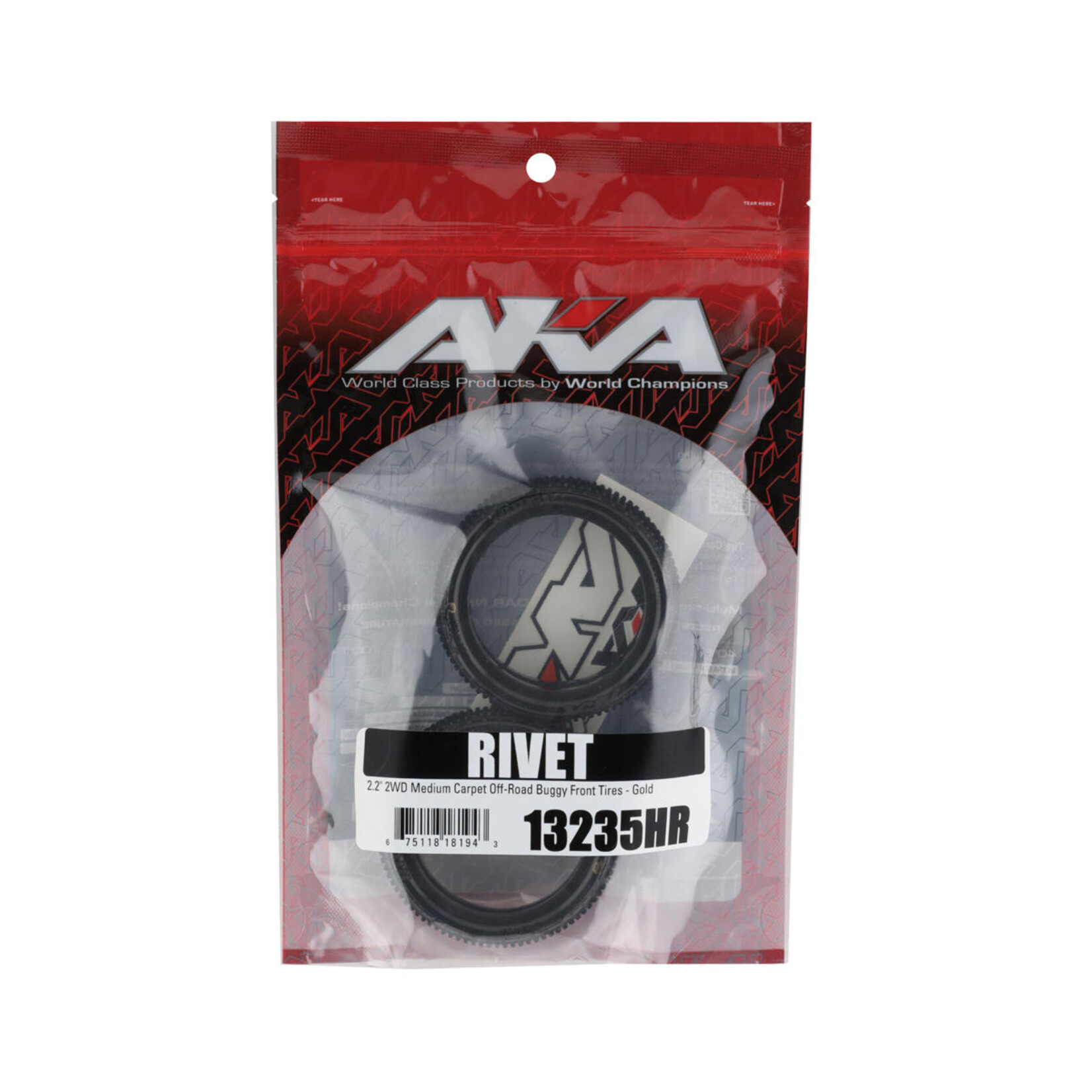 AKA Racing #13235HR AKA Rivet Carpet 2.2" 2WD Front Buggy Tires (2) (Medium)