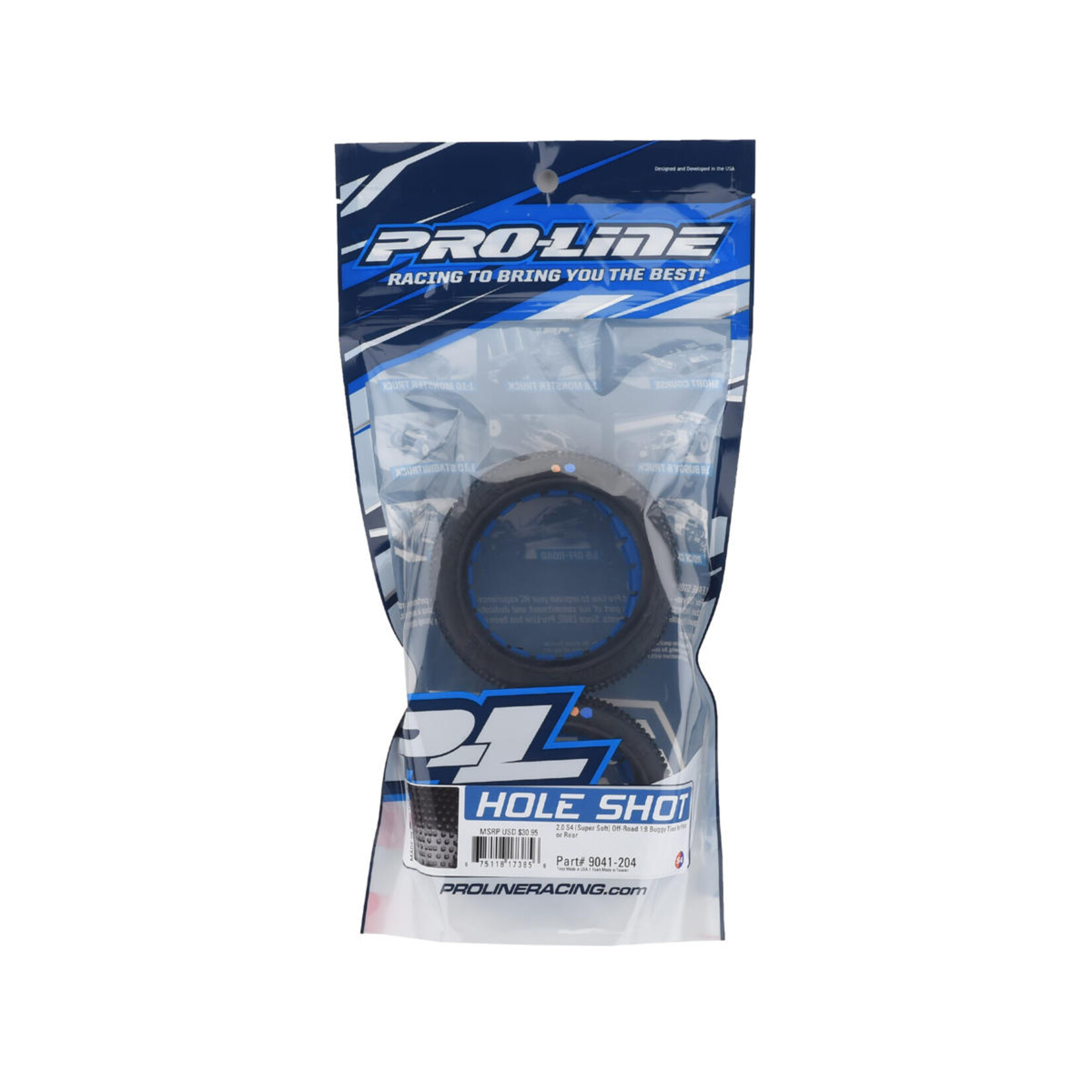 Pro-Line Pro-Line Hole Shot 2.0 1/8 Buggy Tires w/Closed Cell Inserts (2) (S4) #9041-204