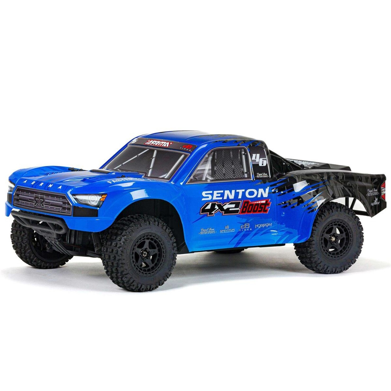 ARRMA #ARA4103V4T2  Arrma Senton 4X2 BOOST 1/10 Electric RTR Short Course Truck (Blue) w/SLT2 2.4GHz Radio