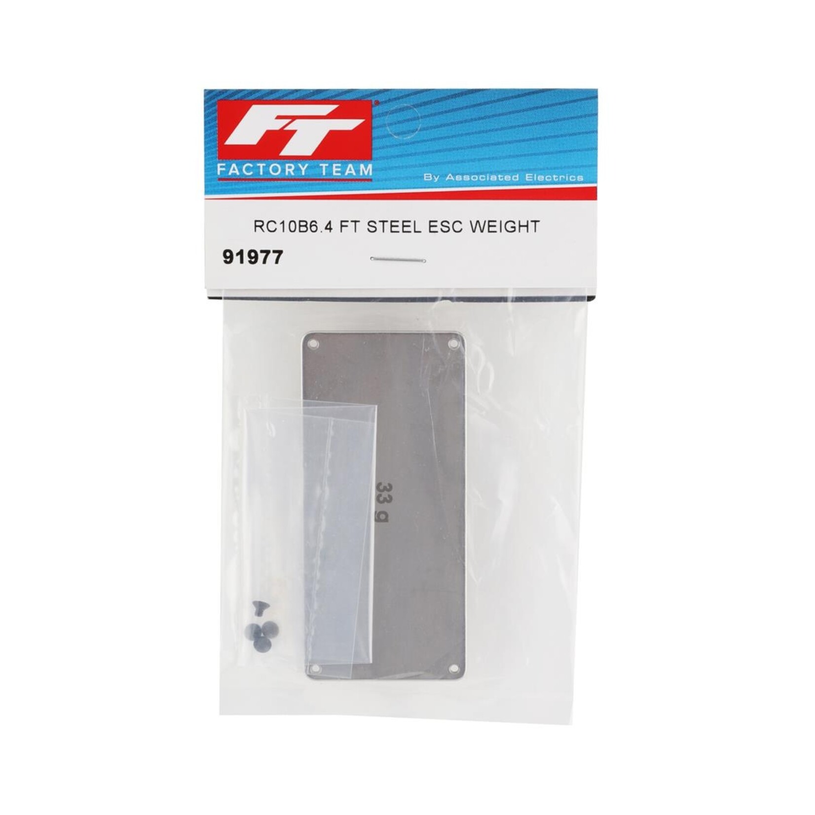 Factory Team #91977 Team Associated RC10B6.4 Factory Team Steel ESC Weight (33g)
