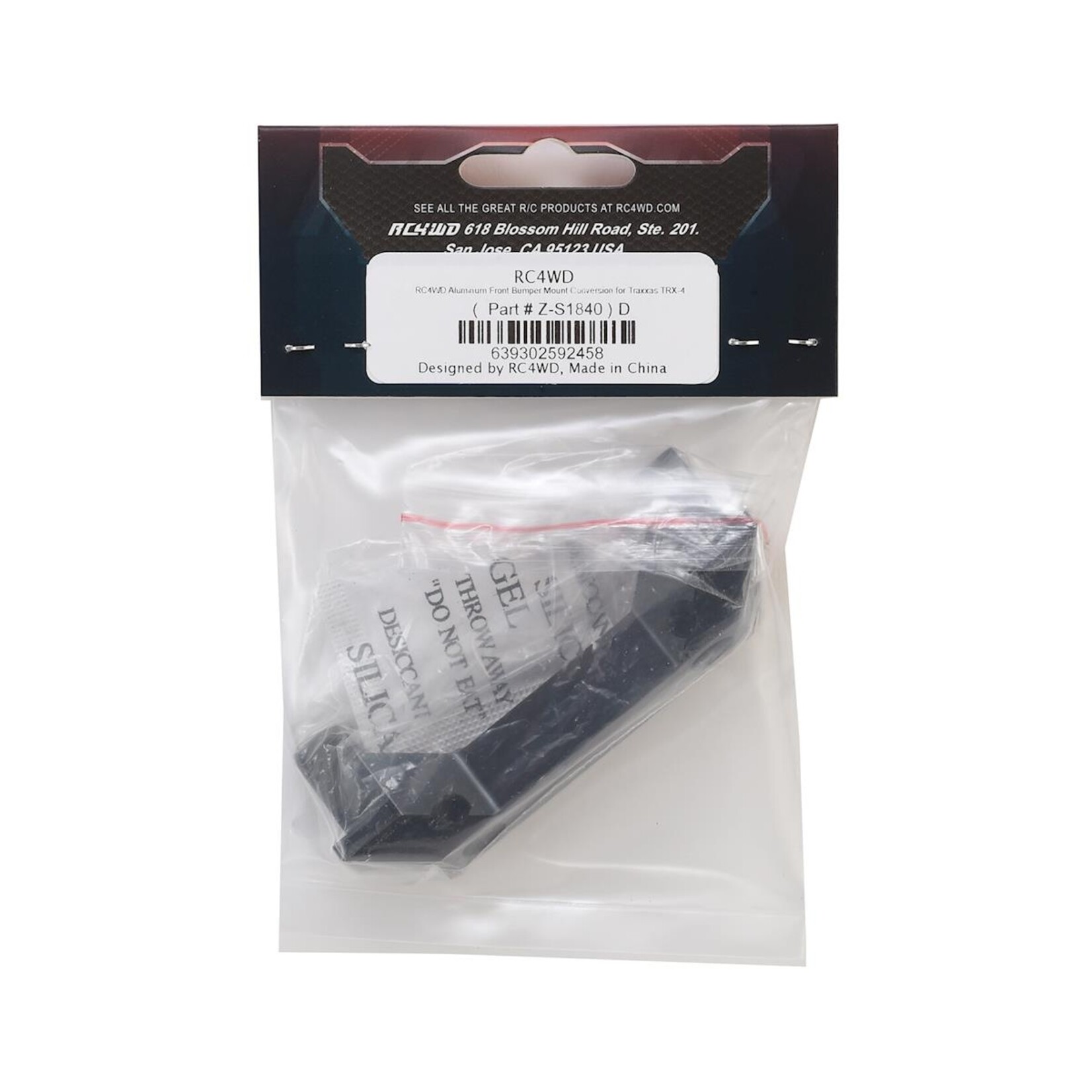 RC4WD #Z-S1840 RC4WD Traxxas TRX-4 Aluminum Front Bumper Mount Conversion