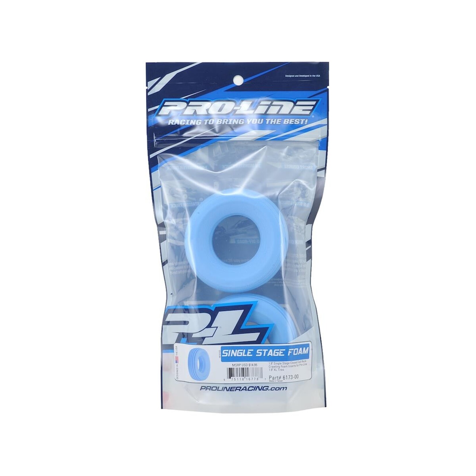 Pro-Line #6173-00 Pro-Line 1.9" Single Stage Closed Cell Rock Crawling Foam Inserts (2)