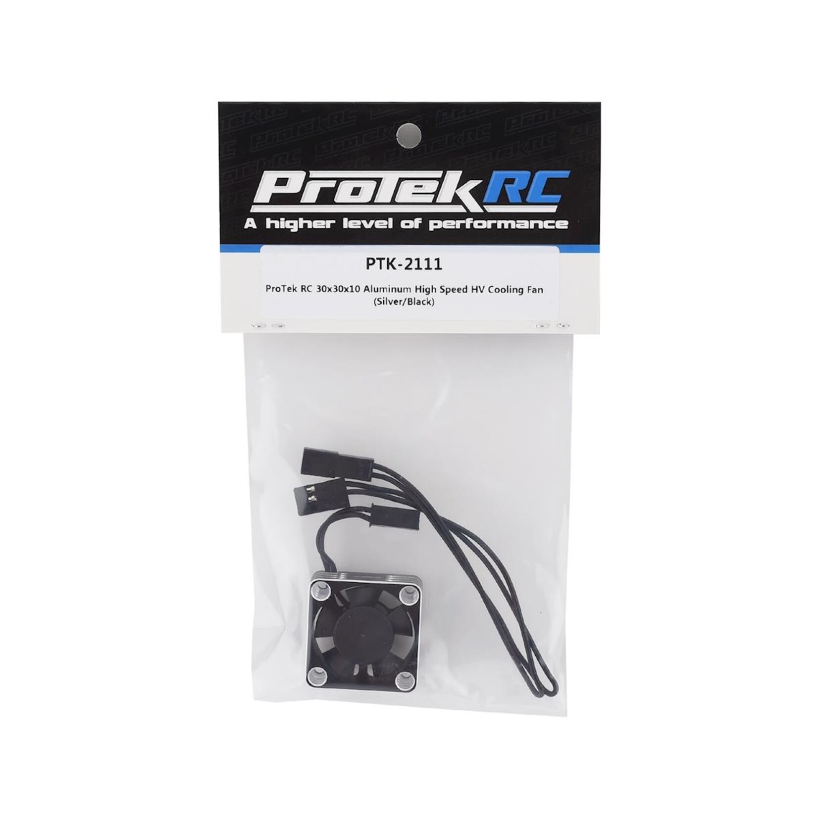 ProTek RC #PTK-2111 ProTek RC 30x30x10mm Aluminum High Speed HV Cooling Fan (Silver/Black)