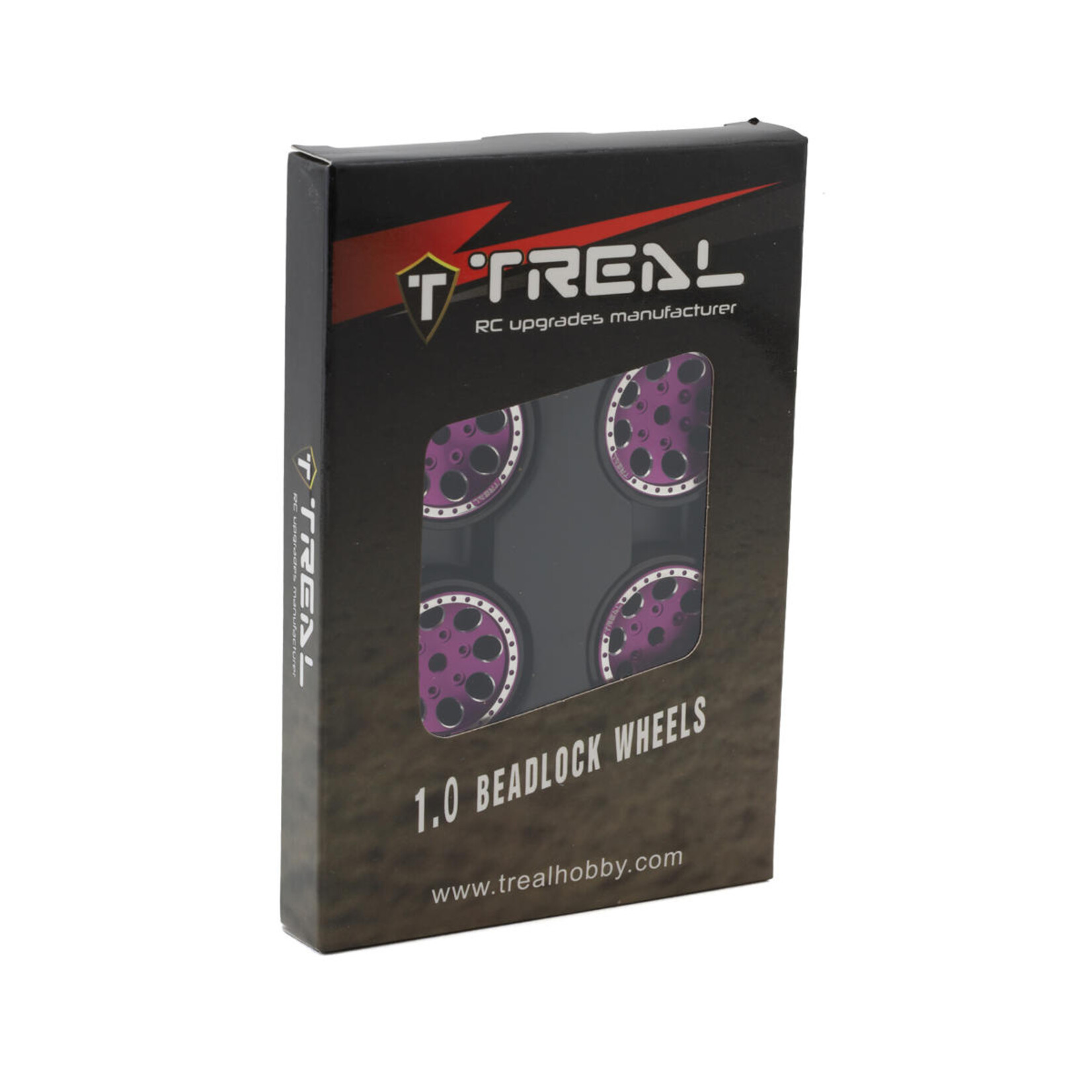Treal Treal Hobby 1.0" 8-Hole Beadlock Wheels (Purple) (4) (22g) #X002UCQW8L