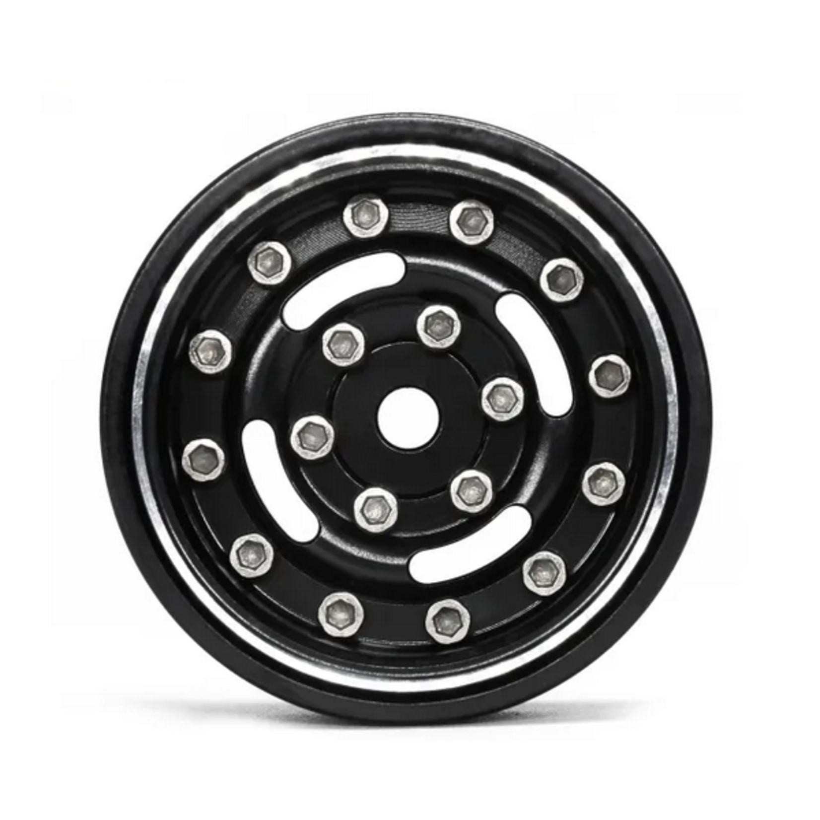 Treal Treal Hobby Type F 1.0" Deep Dish Beadlock Wheels (Black) #X003Z3FRT9