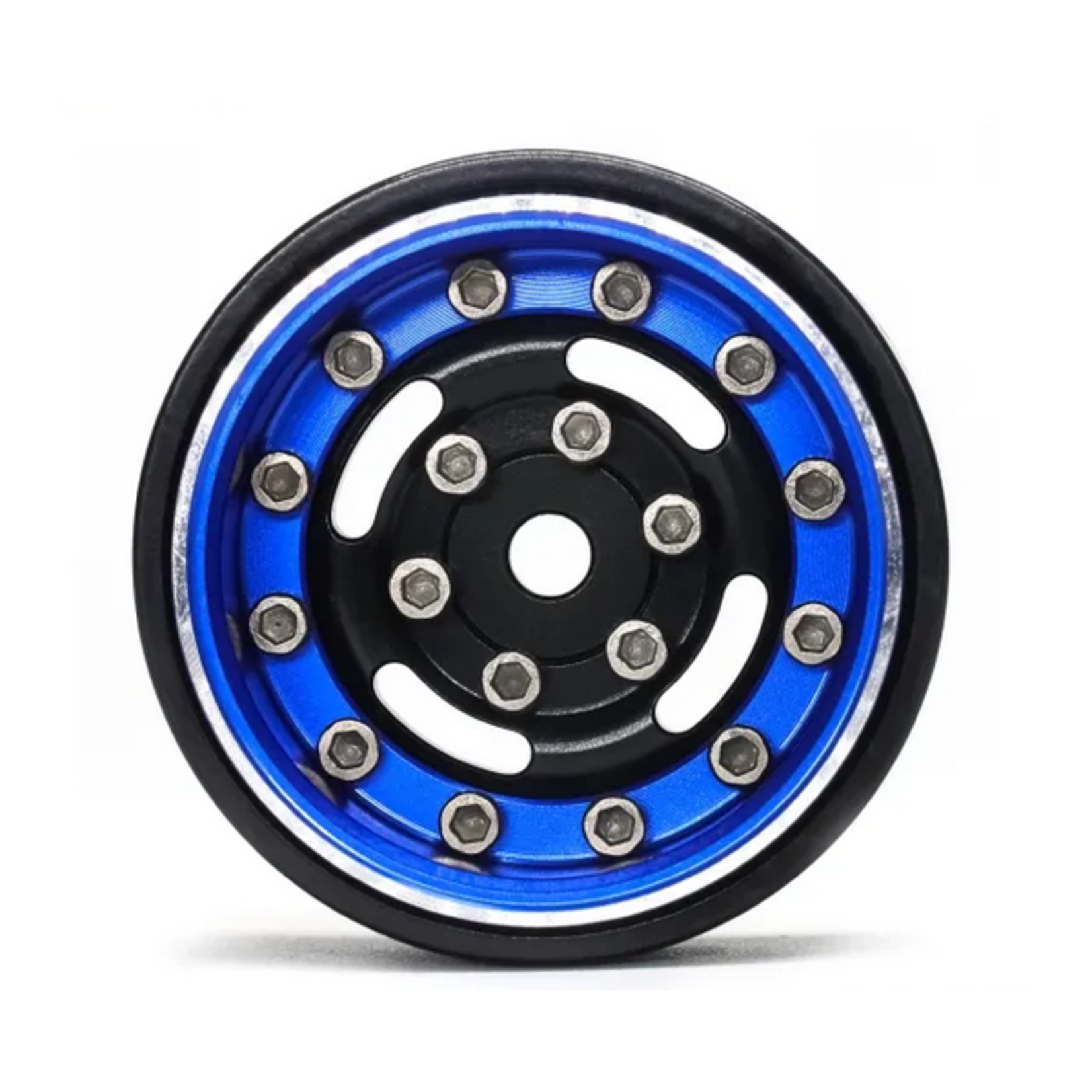 Treal Treal Hobby Type F 1.0" Deep Dish Beadlock Wheels (Blue) #X003Z3JITJ