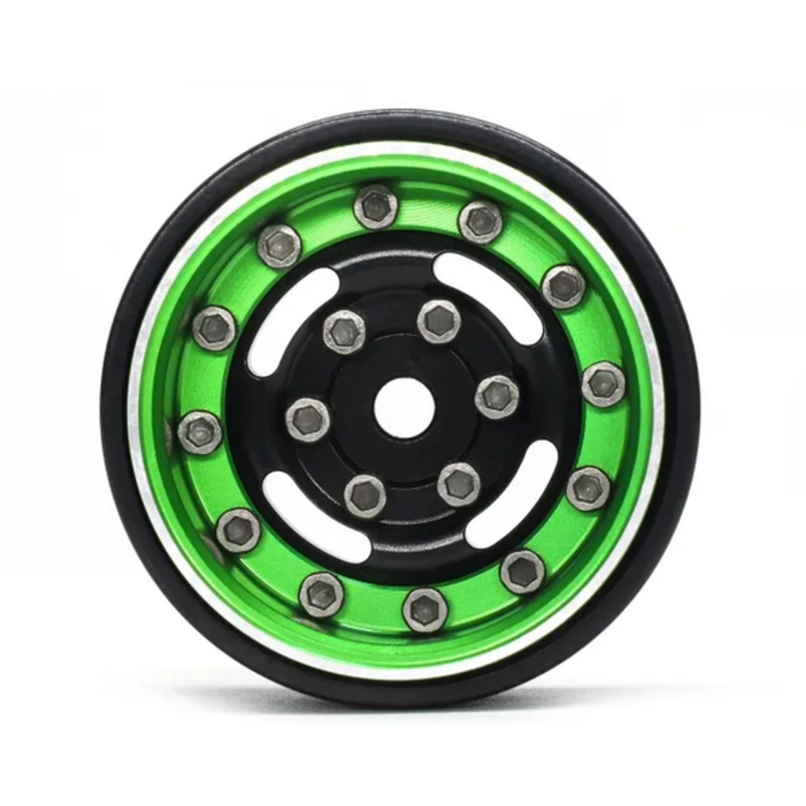 Treal Treal Hobby Type F 1.0" Deep Dish Beadlock Wheels (Green) #X003Z3L423