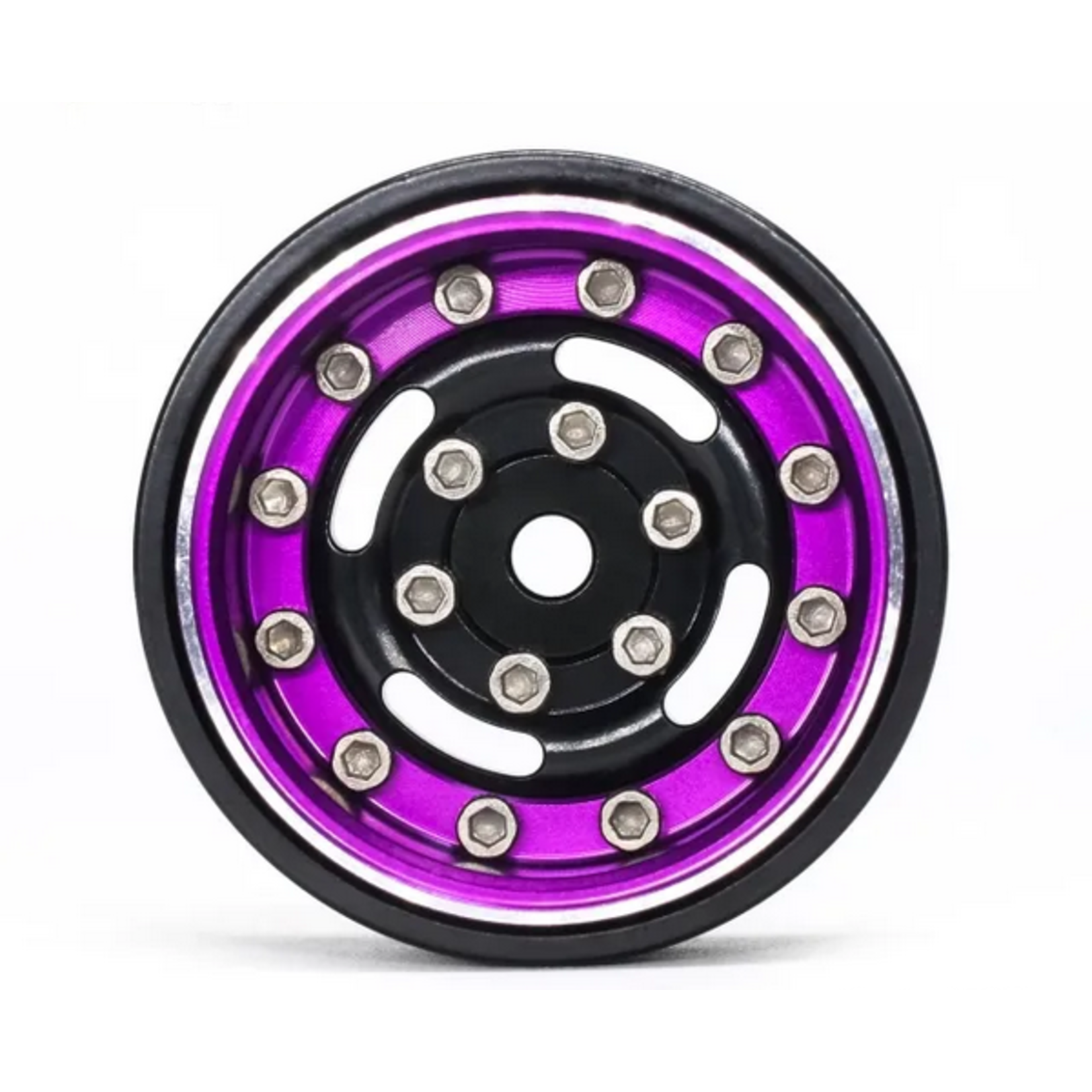 Treal Treal Hobby Type F 1.0" Deep Dish Beadlock Wheels (Purple) #X003Z3L29D