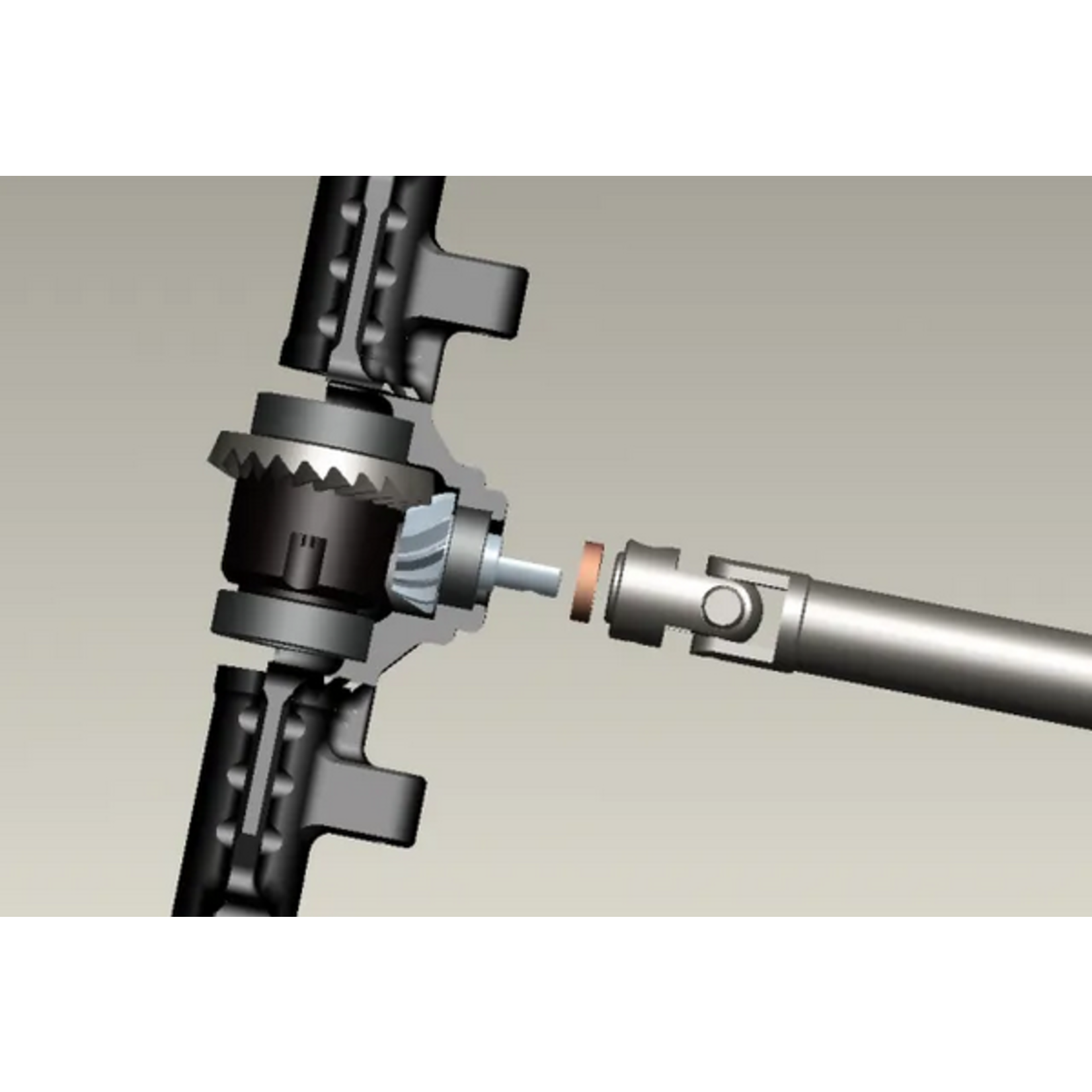 Treal #X003KO4LSV Treal Hobby FCX24 Hardened Steel Ring & Pinion Gear Set w/Spool Locker