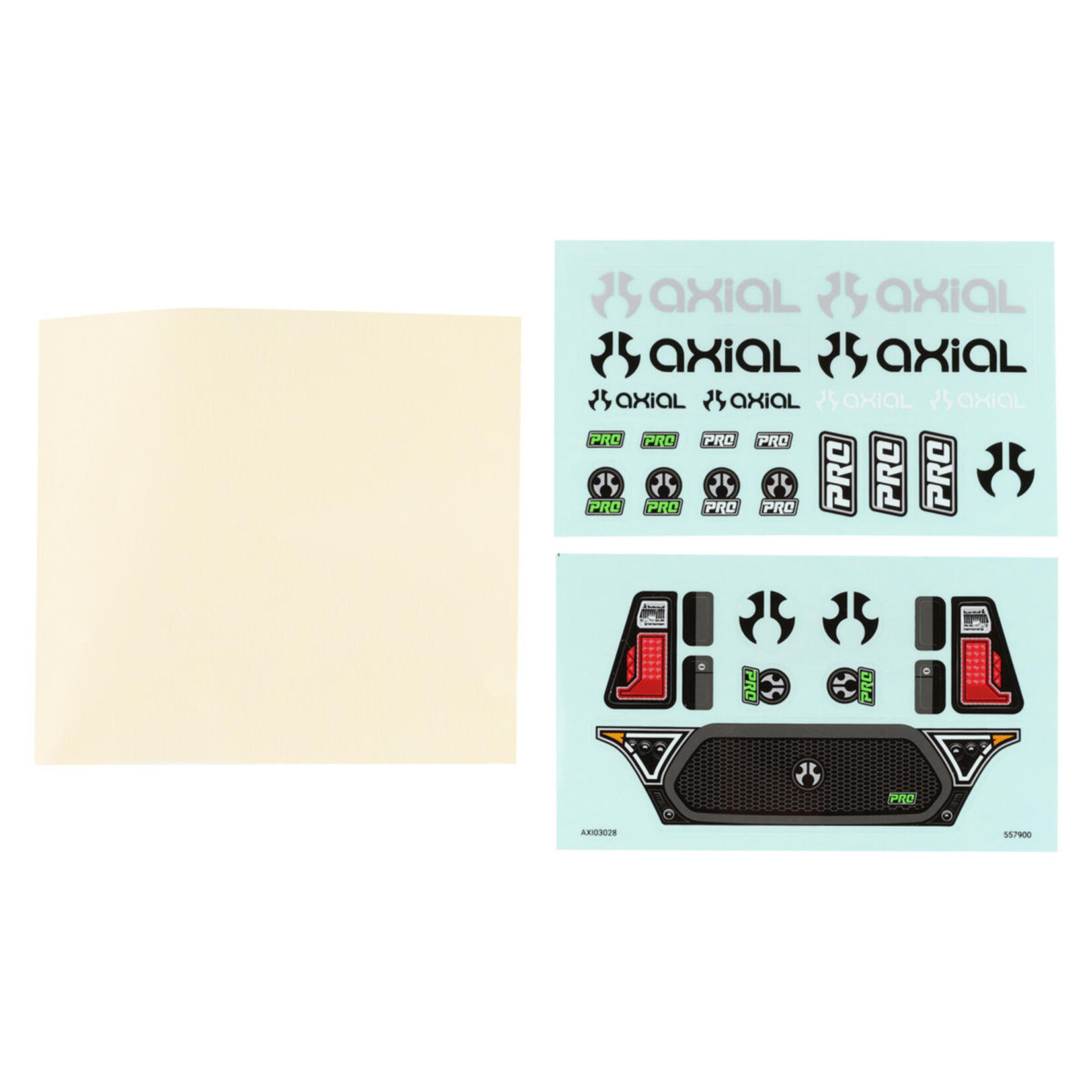 Axial #AXI230052 Axial SCX10 Pro Pre-Trimmed Body Set (Clear)