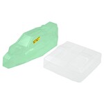 JConcepts #0315L JConcepts B6/B6D "F2" Body w/6.5" Aero Wing (Clear) (Lightweight)