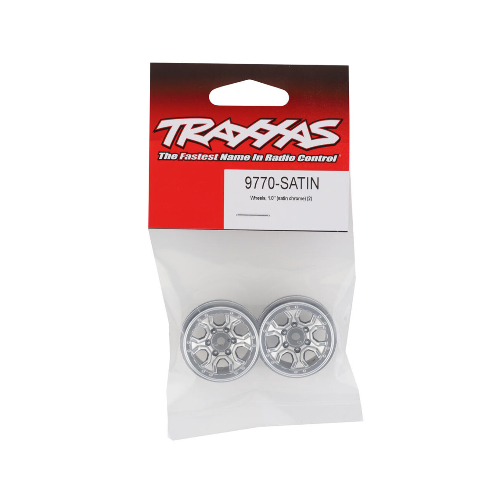 Traxxas #9770-SATIN Traxxas 1.0" TRX-4M Wheels (Satin Chrome) (2)