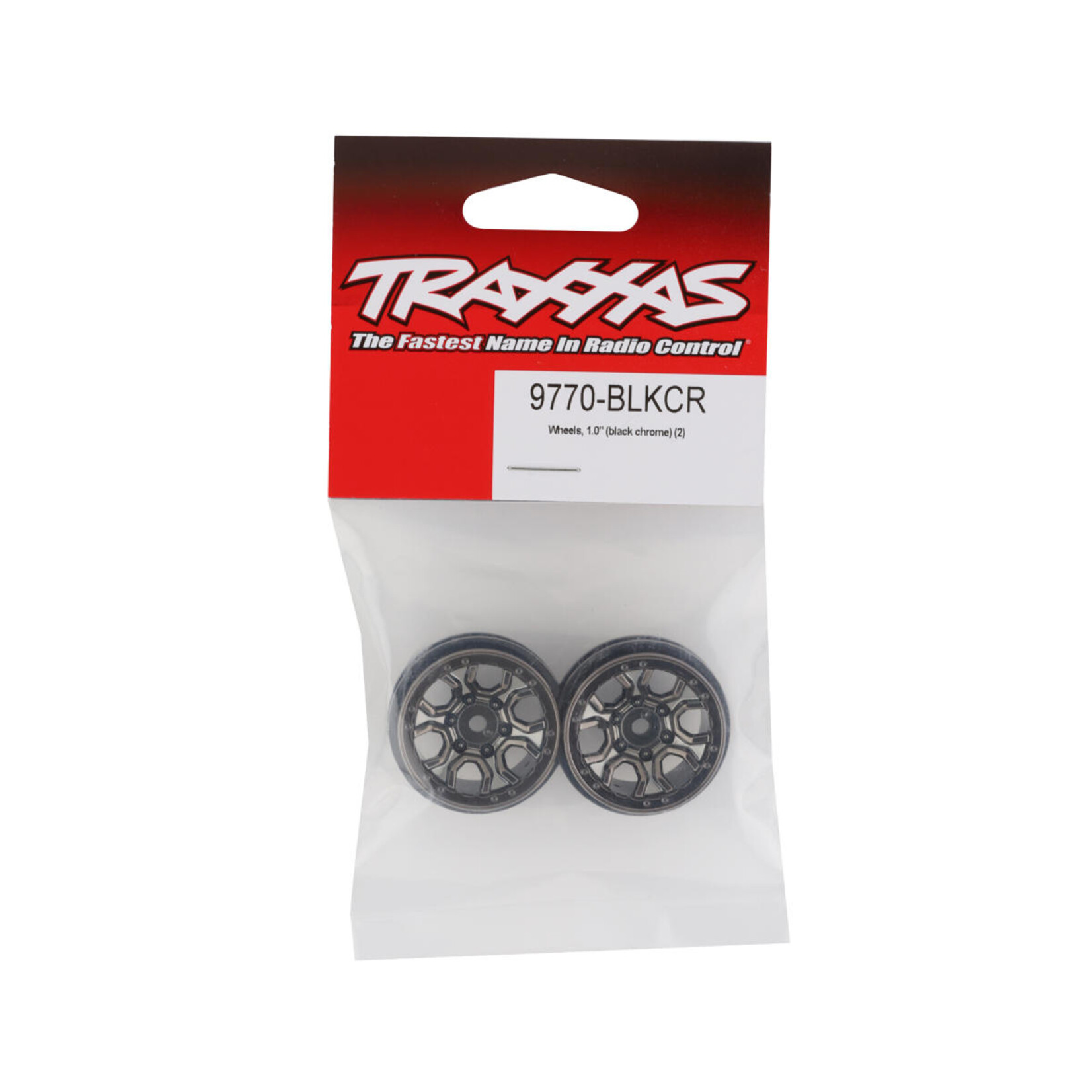 Traxxas #9770-BLKCR Traxxas 1.0" TRX-4M Wheels (Black Chrome) (2)