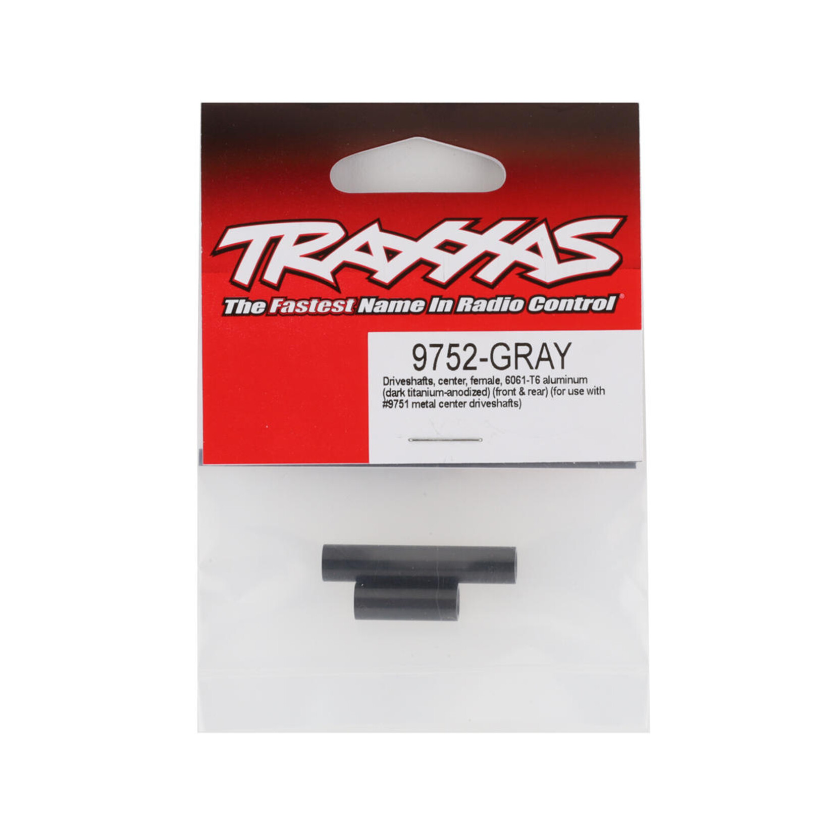 Traxxas Traxxas TRX-4M Aluminum Center Driveshafts (Dark Titanium) (2) #9752-GRAY