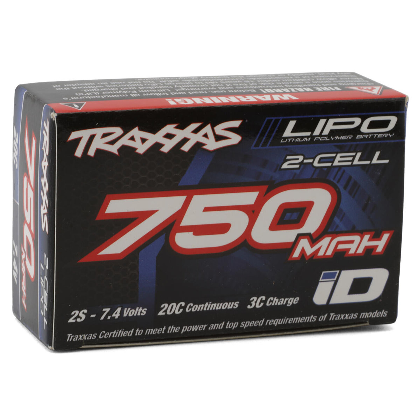 Traxxas Traxxas 2S "Power Cell" 20C Lipo Battery w/iD Connector (7.4V/750mAh) #2821
