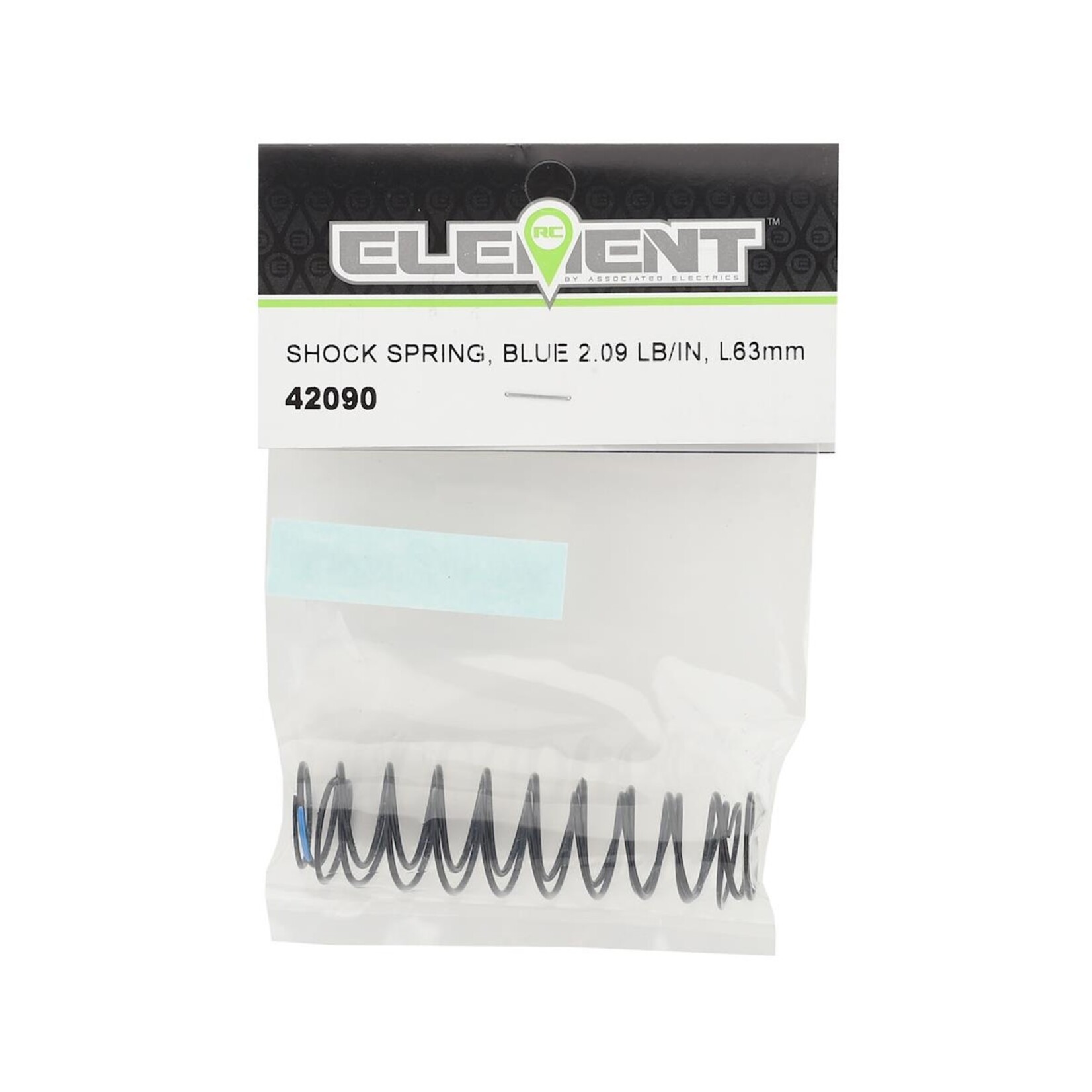 Element RC Element RC 63mm Shock Spring (Blue - 2.09 lb/in) (2) #42090