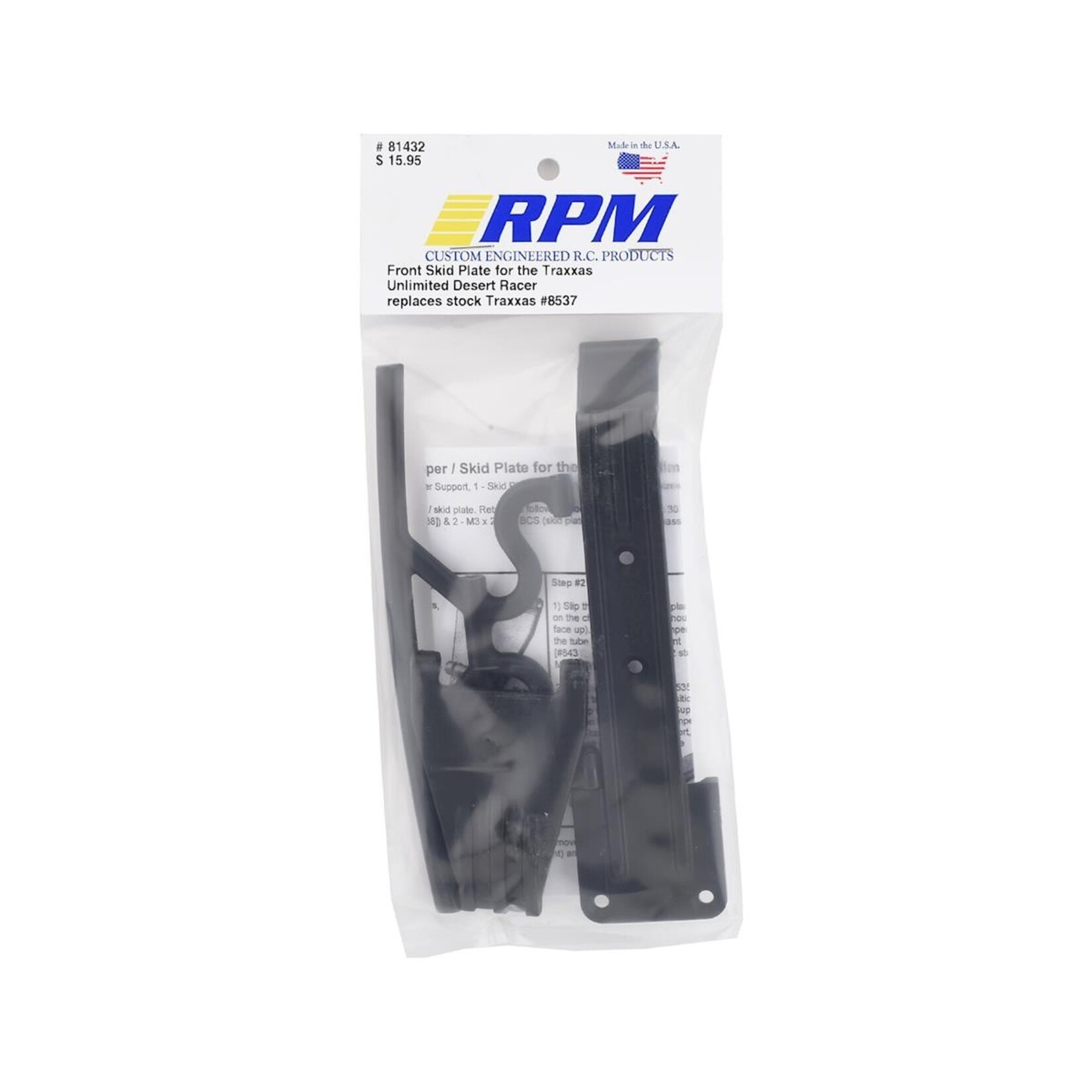 RPM RPM Traxxas Unlimited Desert Racer Front Skid Plate #81432
