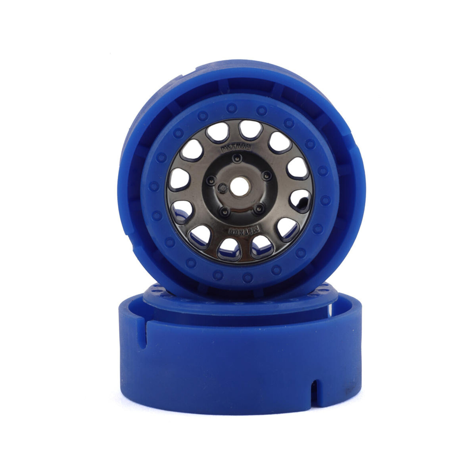 Traxxas #9781-BLKBL Traxxas 1.0" Micro Method Beadlock Rims (Blue) (2) (TRX-4M)