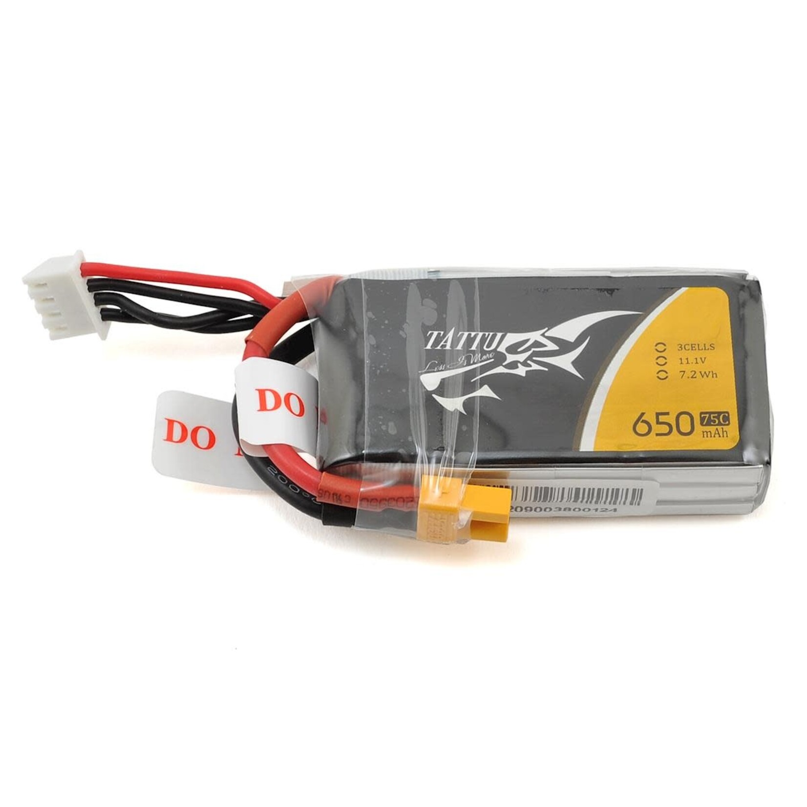 Tattu Summer Sale #TAA6503S75XT3 Tattu 3S LiPo Battery 75C (11.1V/650mAh) w/XT-30 Connector