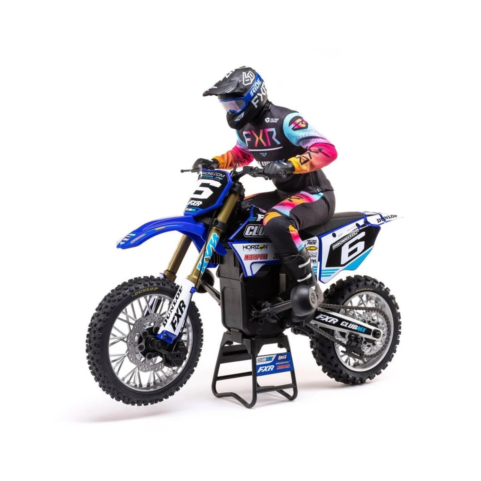 Losi Losi Promoto-MX RTR 1/4 Brushless Motorcycle (ClubMX) w/2.4GHz DX3PM Radio & MS6X System #LOS06000T2