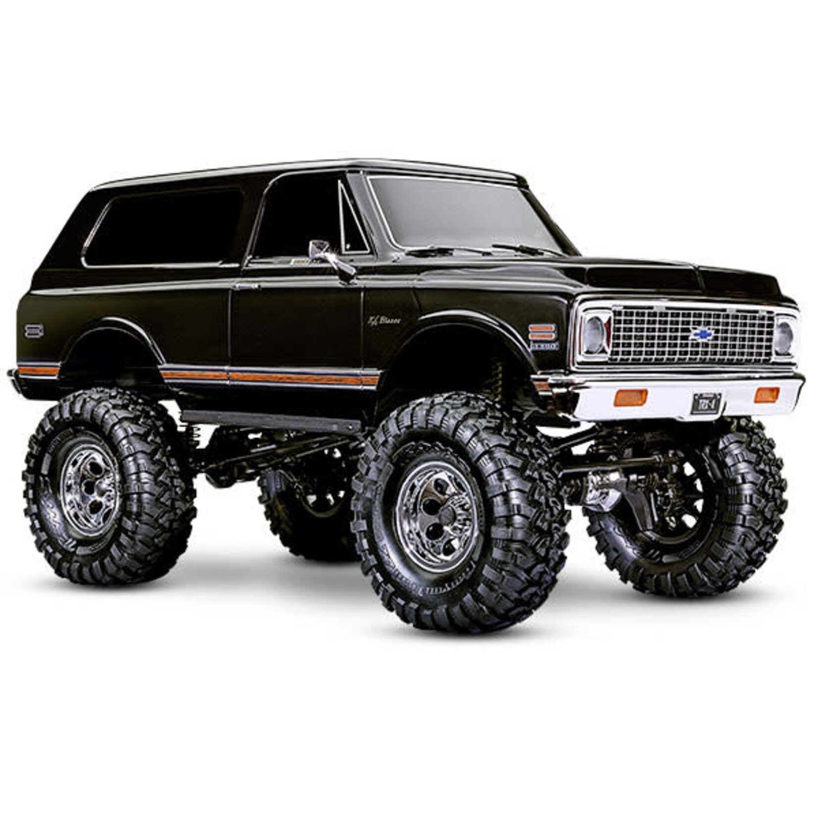 Traxxas #92086-4-BLACK Traxxas TRX-4 1/10 High Trail Edition RC Crawler w/'72 Chevy K5 Blazer Body (Black) & TQi 2.4GHz Radio